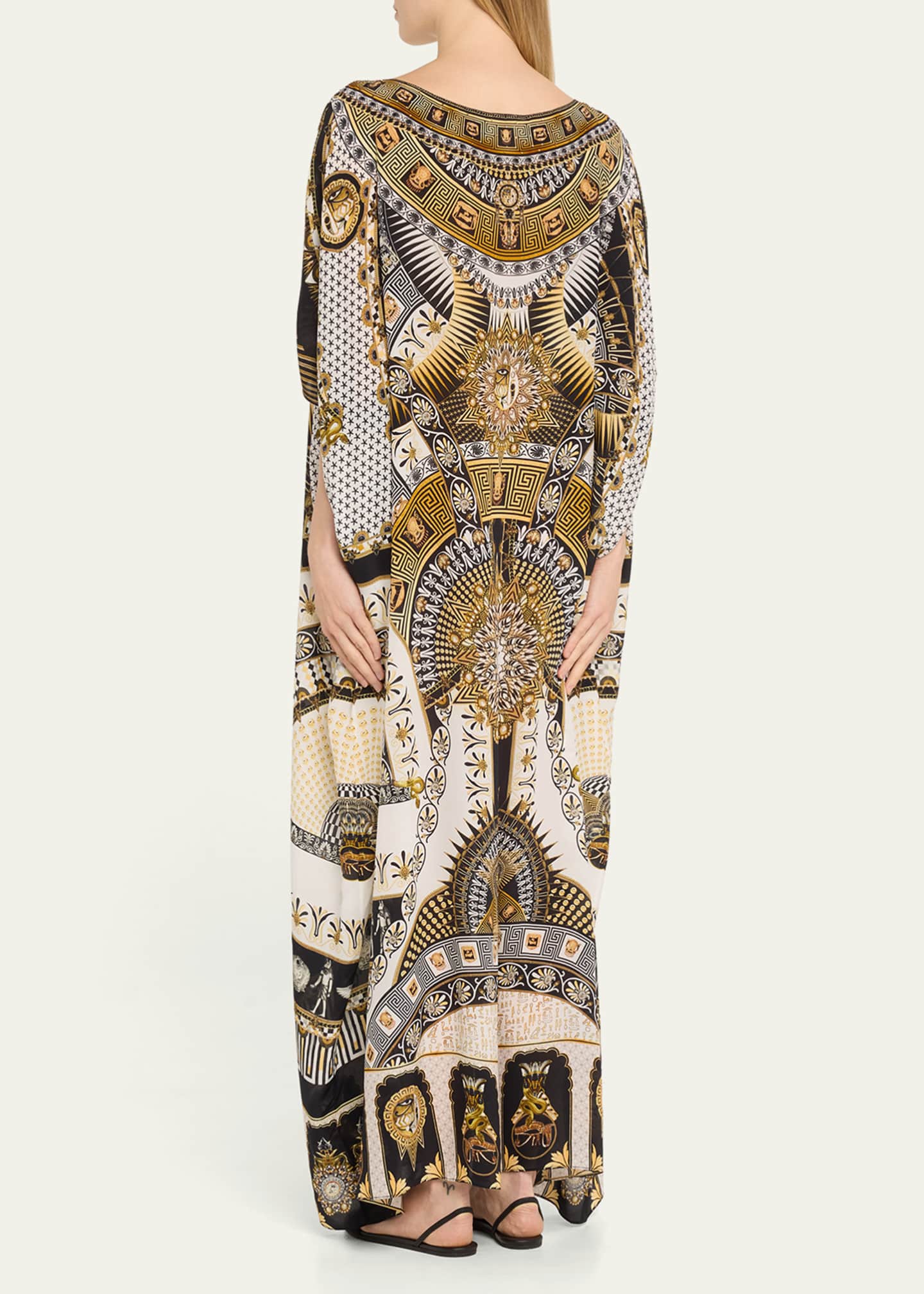 Camilla Temples of Dendara Round-Neck Kaftan Image 3 of 5