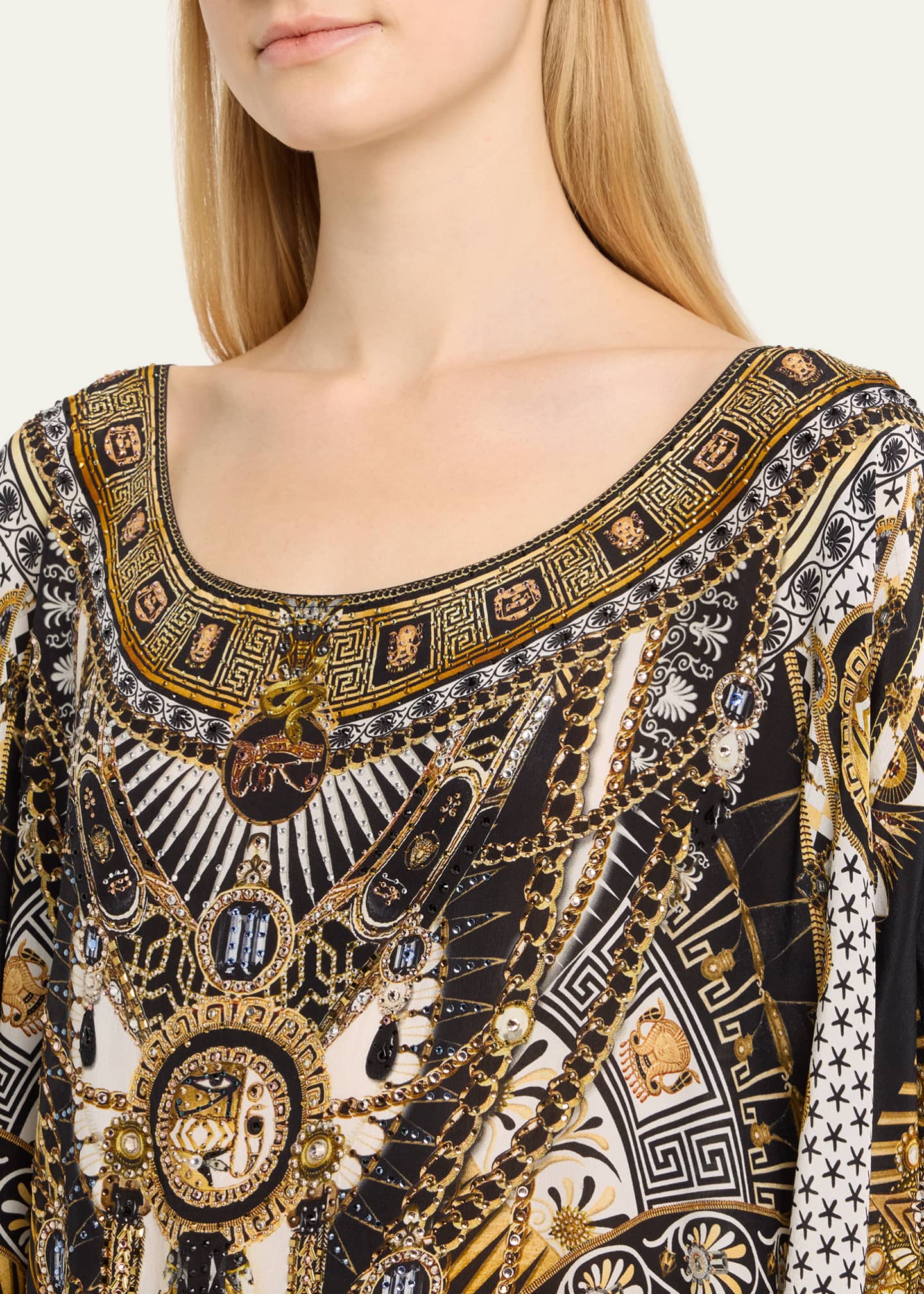 Camilla Temples of Dendara Round-Neck Kaftan Image 5 of 5