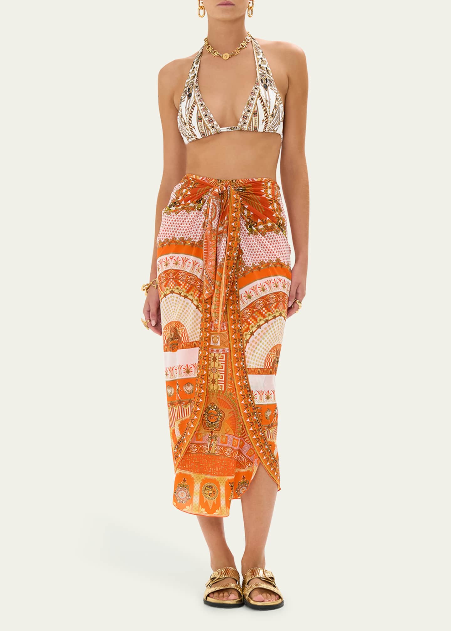 Camilla The Obelisk Gate Layered Long Sarong Coverup Image 2 of 4