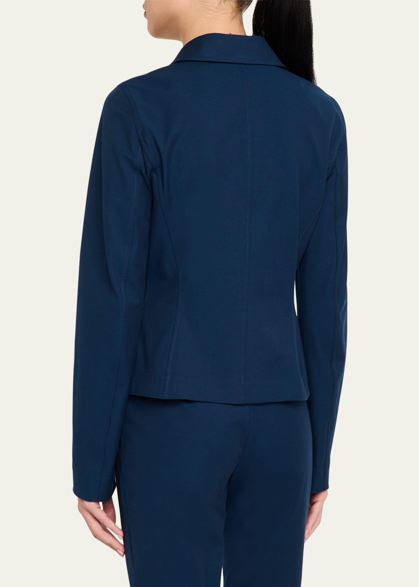 Lafayette 148 New York Zip-Front Tailored Jacket Image 3 of 5