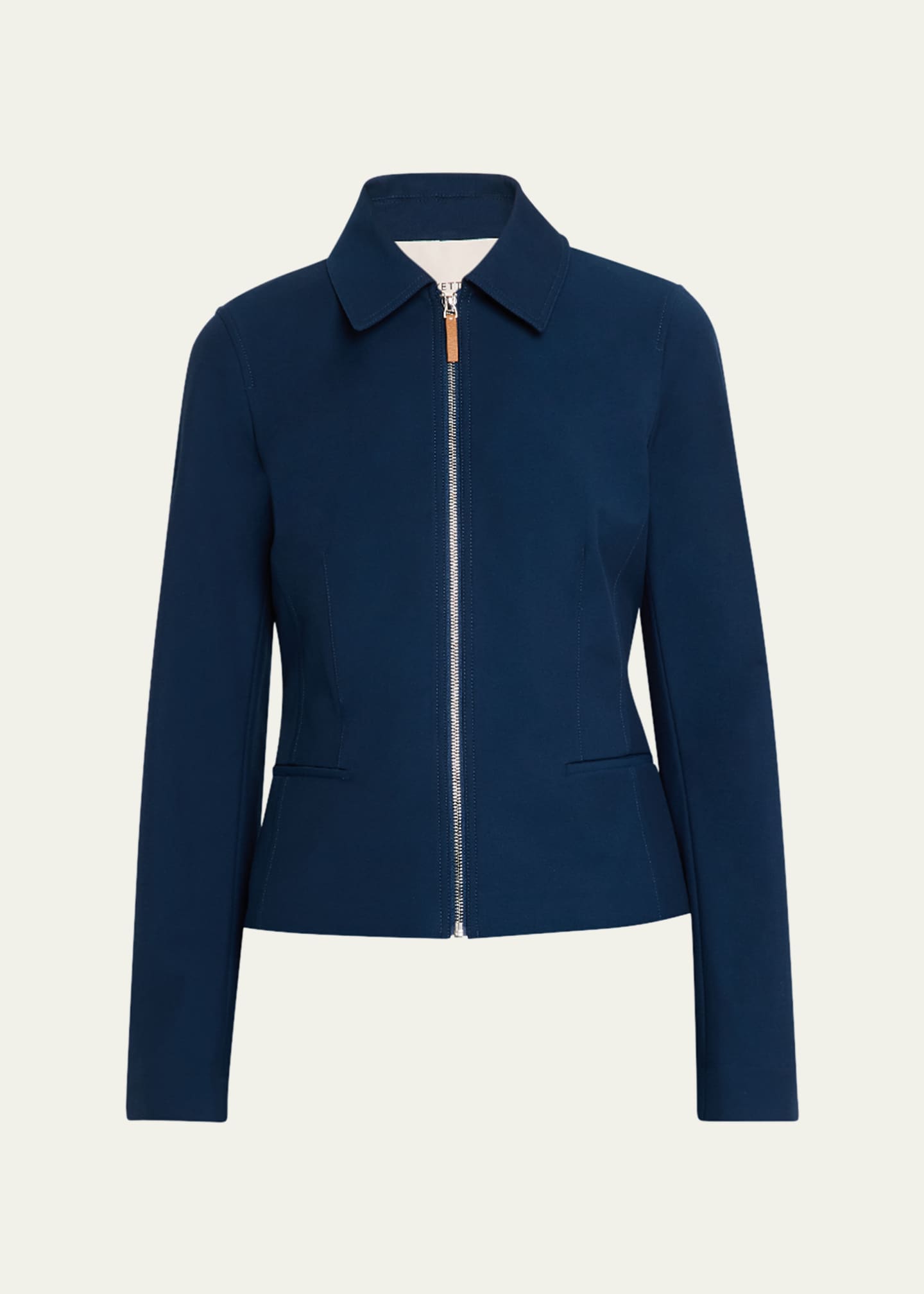 Lafayette 148 New York Zip-Front Tailored Jacket Image 1 of 5
