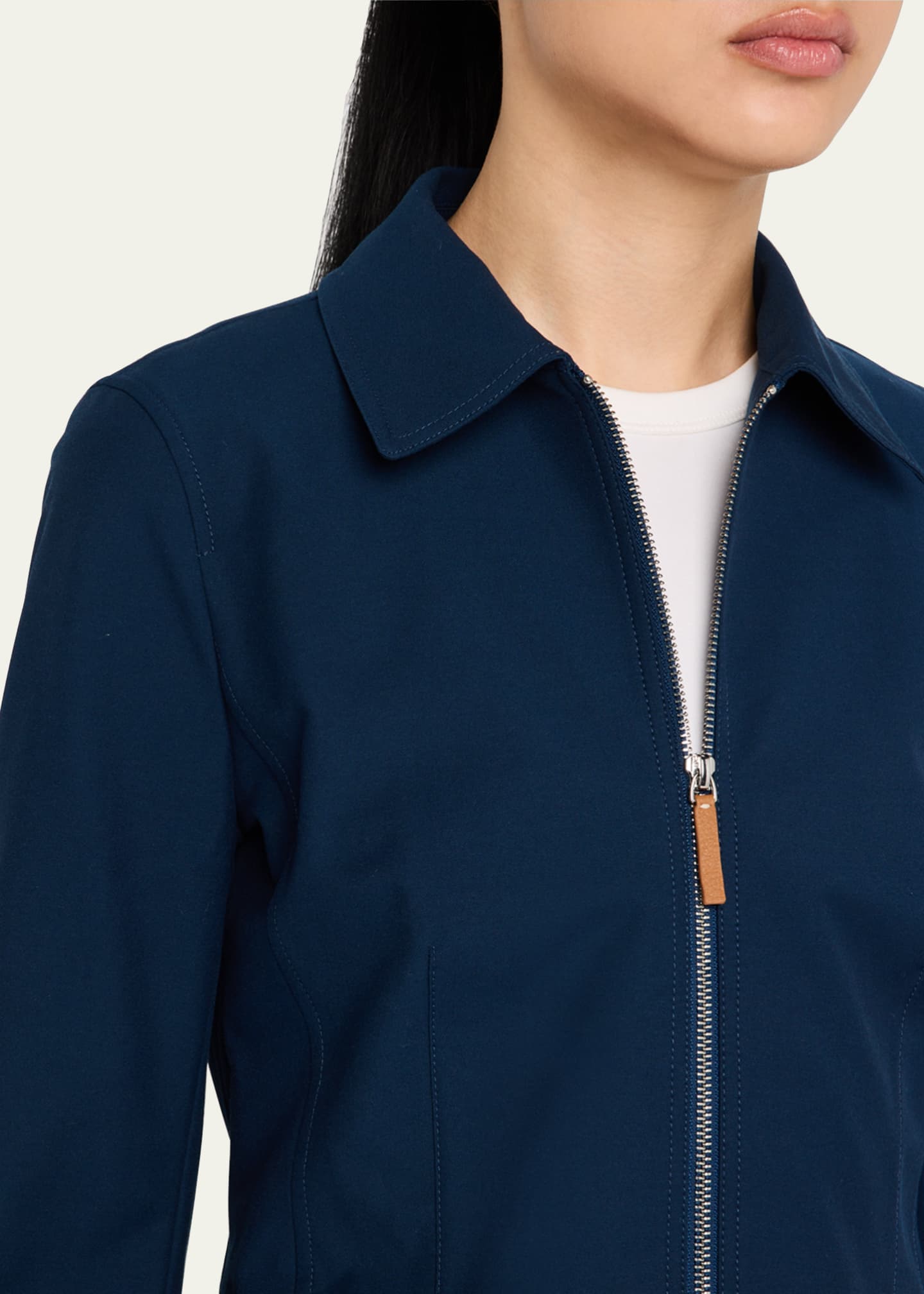 Lafayette 148 New York Zip-Front Tailored Jacket Image 5 of 5