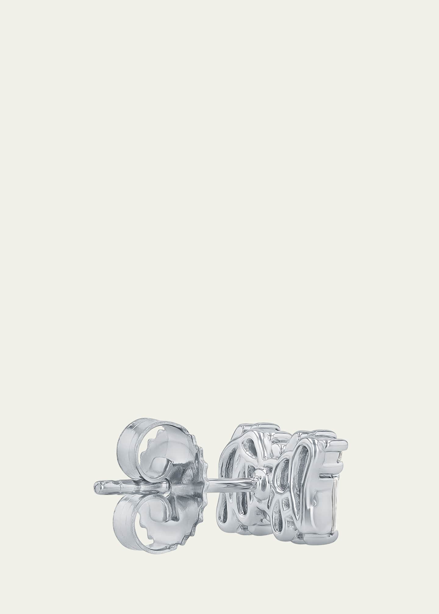 Suzanne Kalan 18K White Gold Fireworks Diamond Post Earrings Image 2 of 2