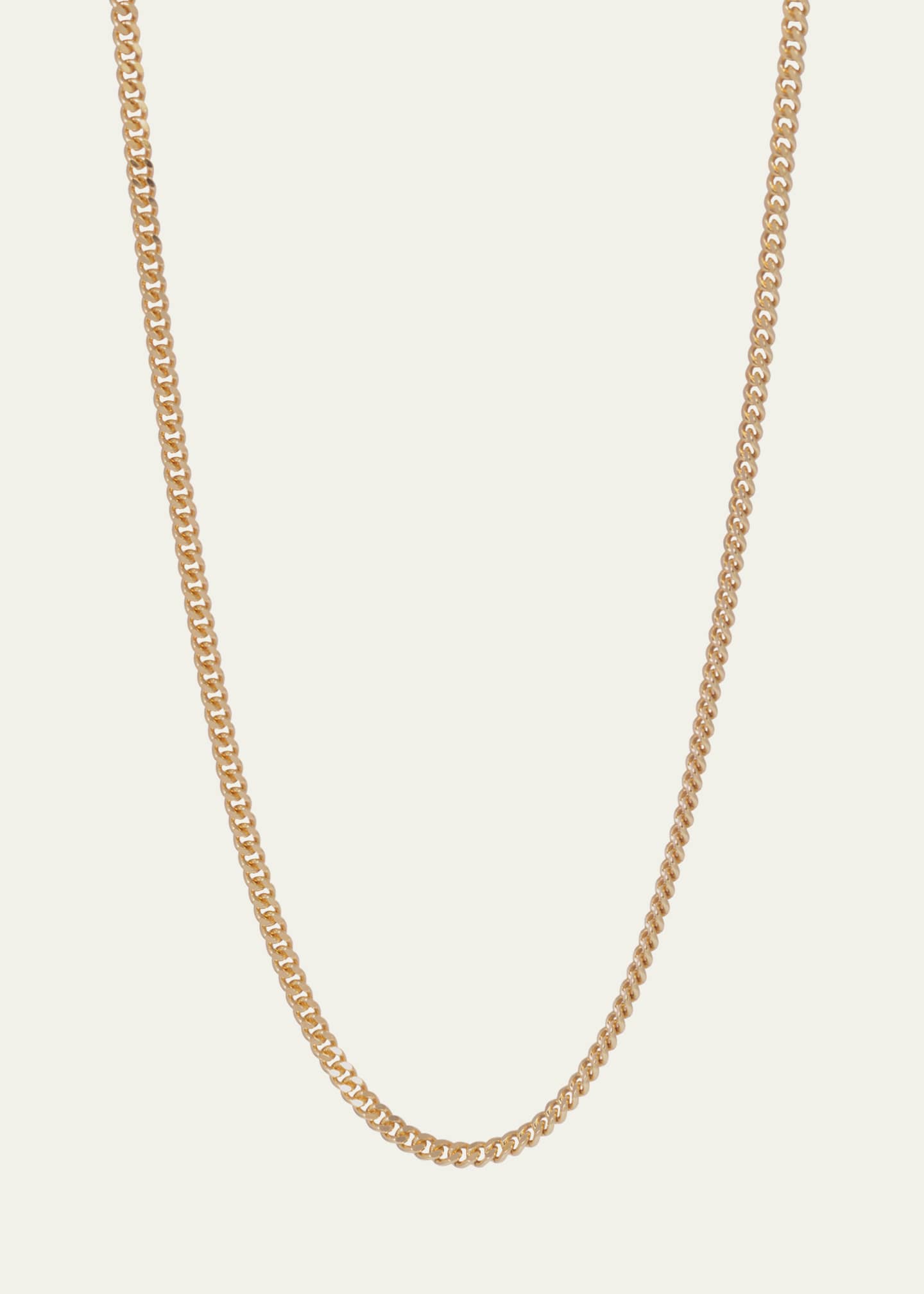 Sidney Garber Men's 18K Yellow Gold Curb Chain Necklace, 26"L