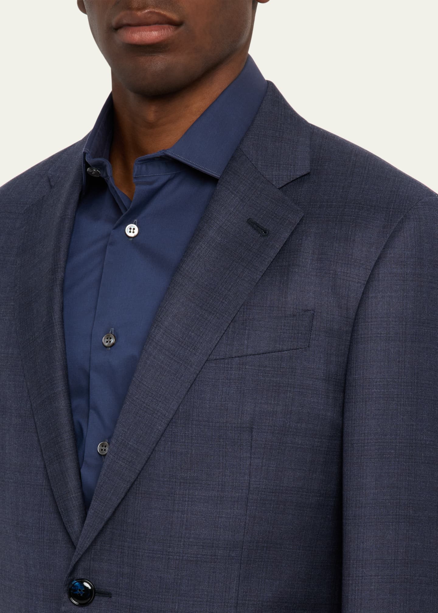 Giorgio Armani Men's Patterned Wool Suit Image 6 of 8