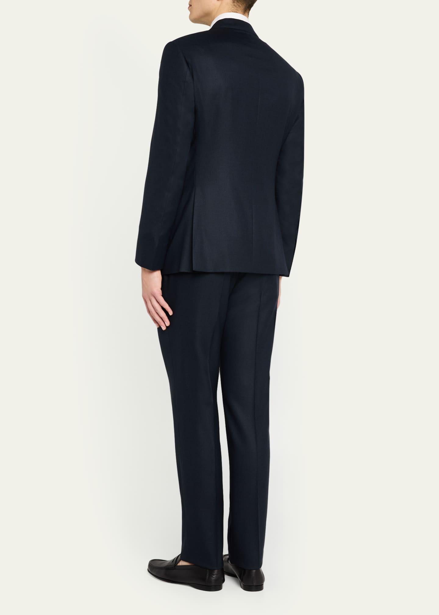 Giorgio Armani Men's Textured Super 180s Wool Suit Image 3 of 8