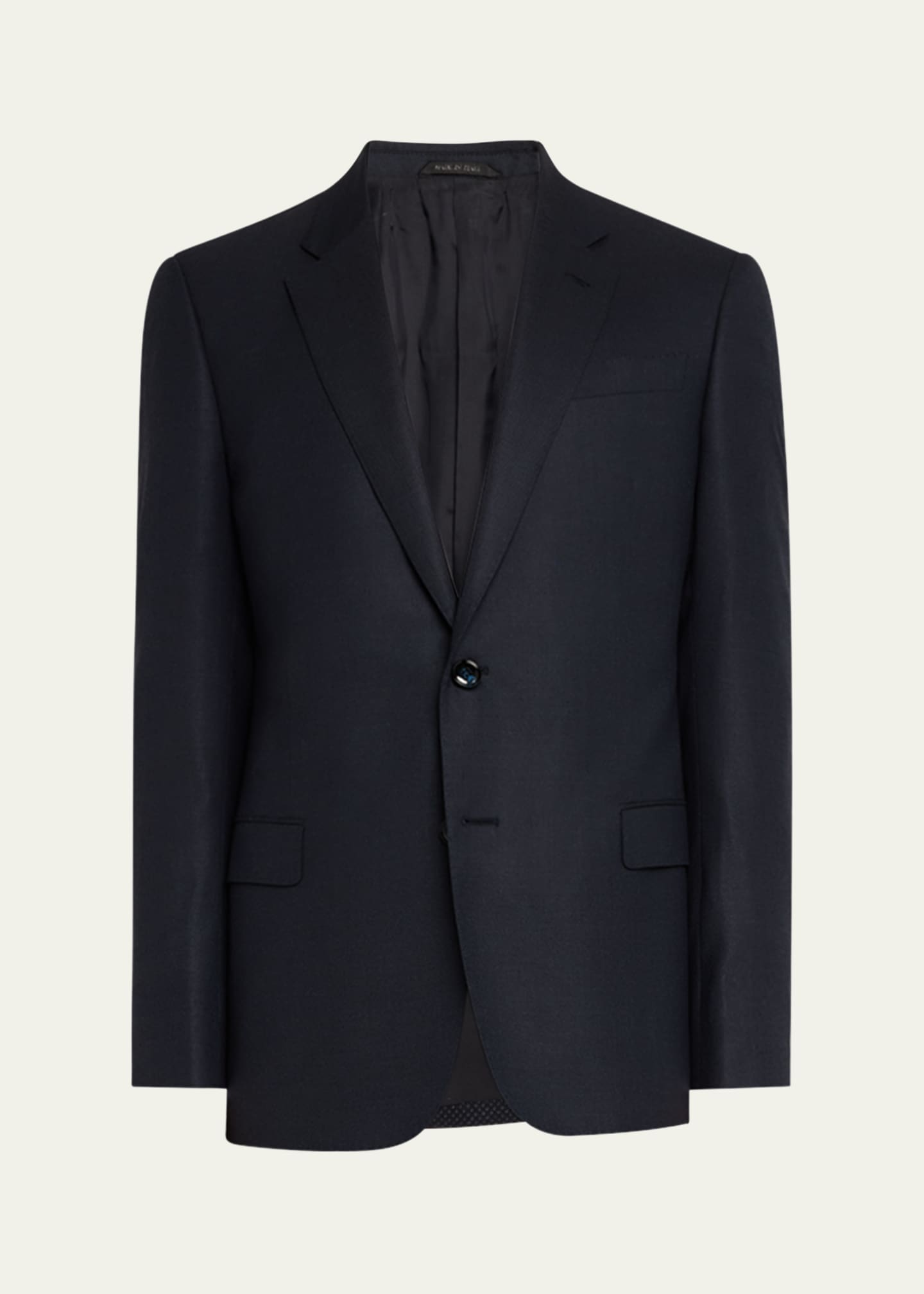 Giorgio Armani Men's Textured Super 180s Wool Suit Image 1 of 8