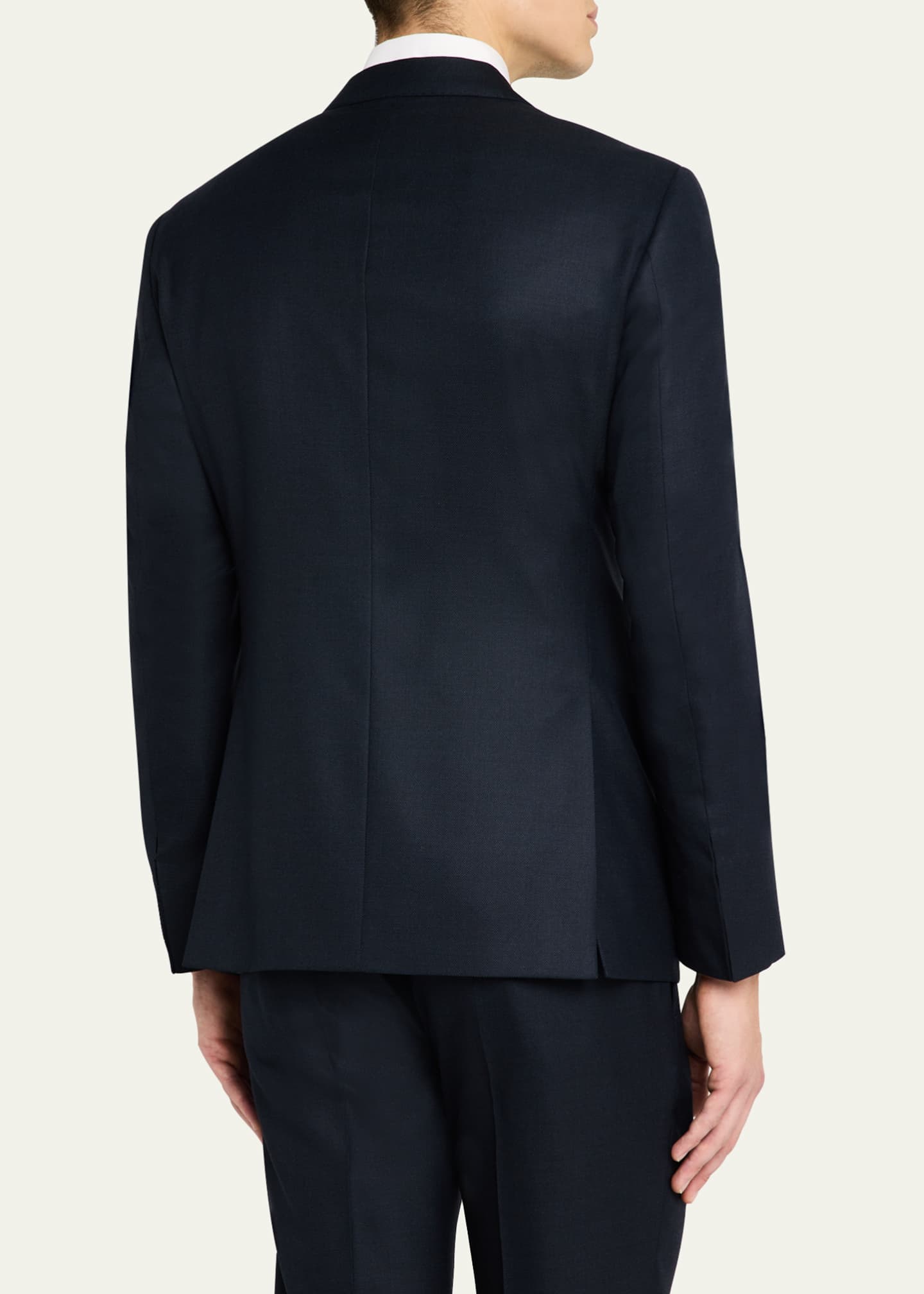 Giorgio Armani Men's Textured Super 180s Wool Suit Image 5 of 8