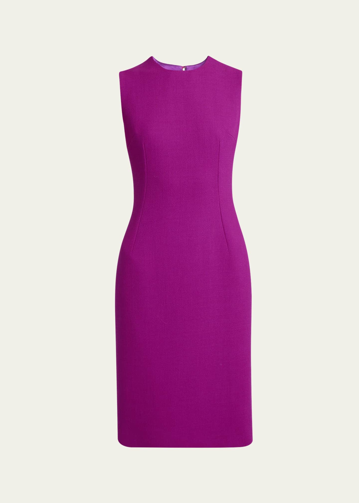 Dolce&Gabbana Sheath Crepe Wool Dress Image 1 of 5