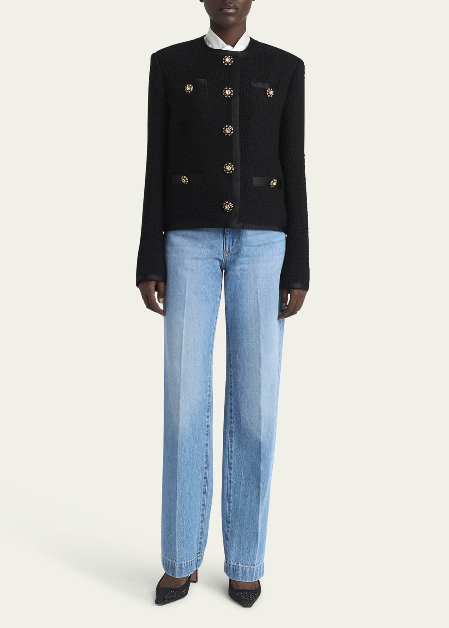 Dolce&Gabbana Jeweled Button Boucle Jacket Image 2 of 5