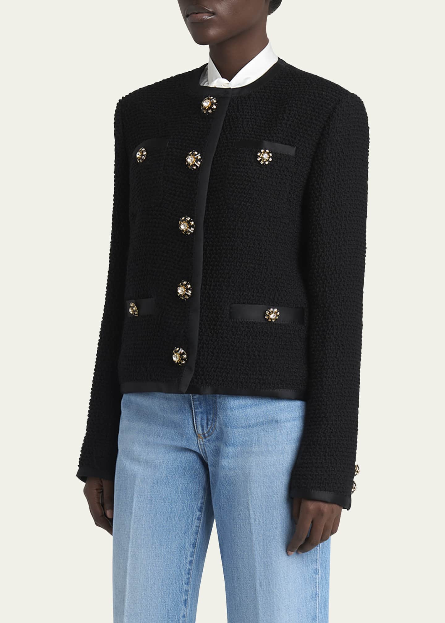 Dolce&Gabbana Jeweled Button Boucle Jacket Image 4 of 5