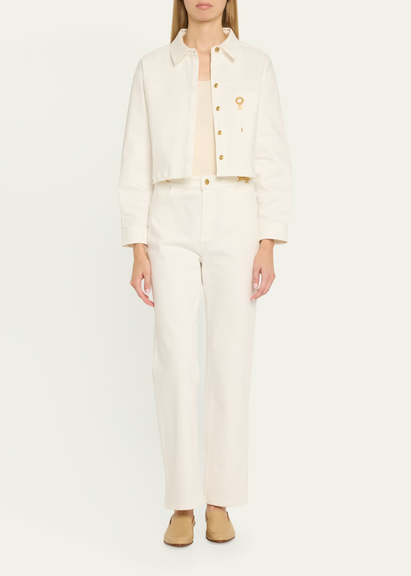 Kobi Halperin Teagan Cropped Brooch-Embellished Jacket Image 2 of 5