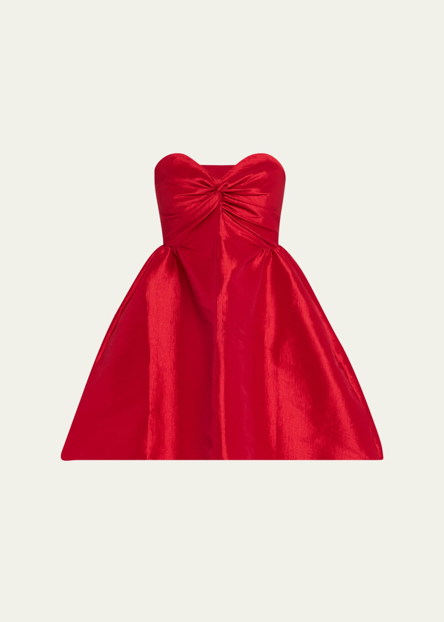 Kika Vargas Fiona Strapless Twist-Front Mini Dress Image 1 of 5