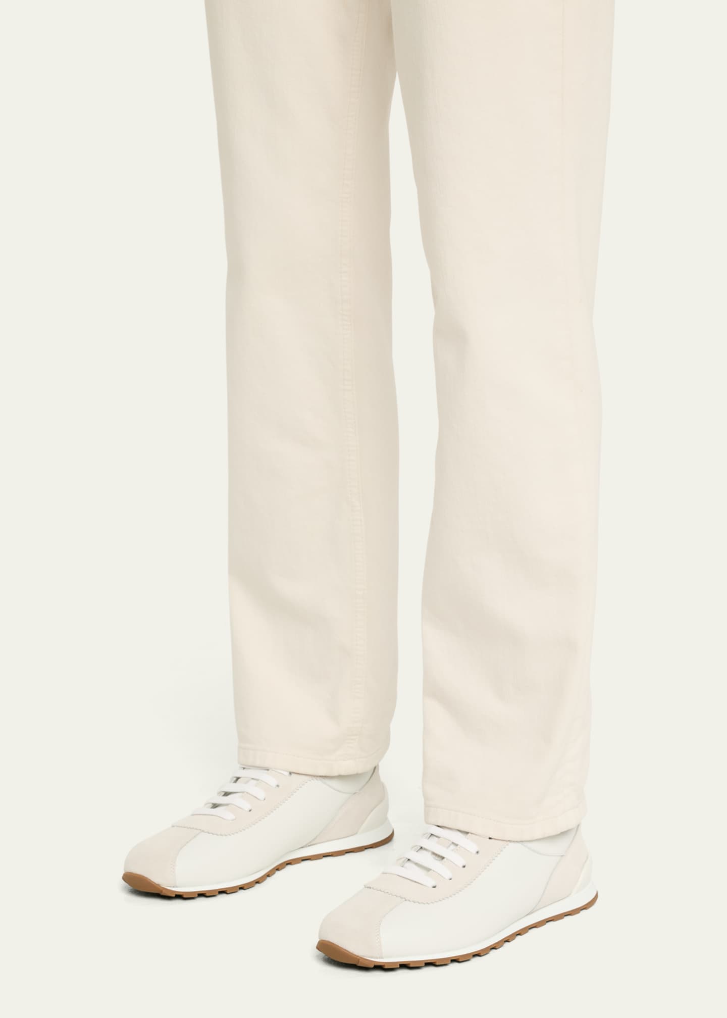 Brunello Cucinelli Low-Top Leather Sneakers Image 2 of 6