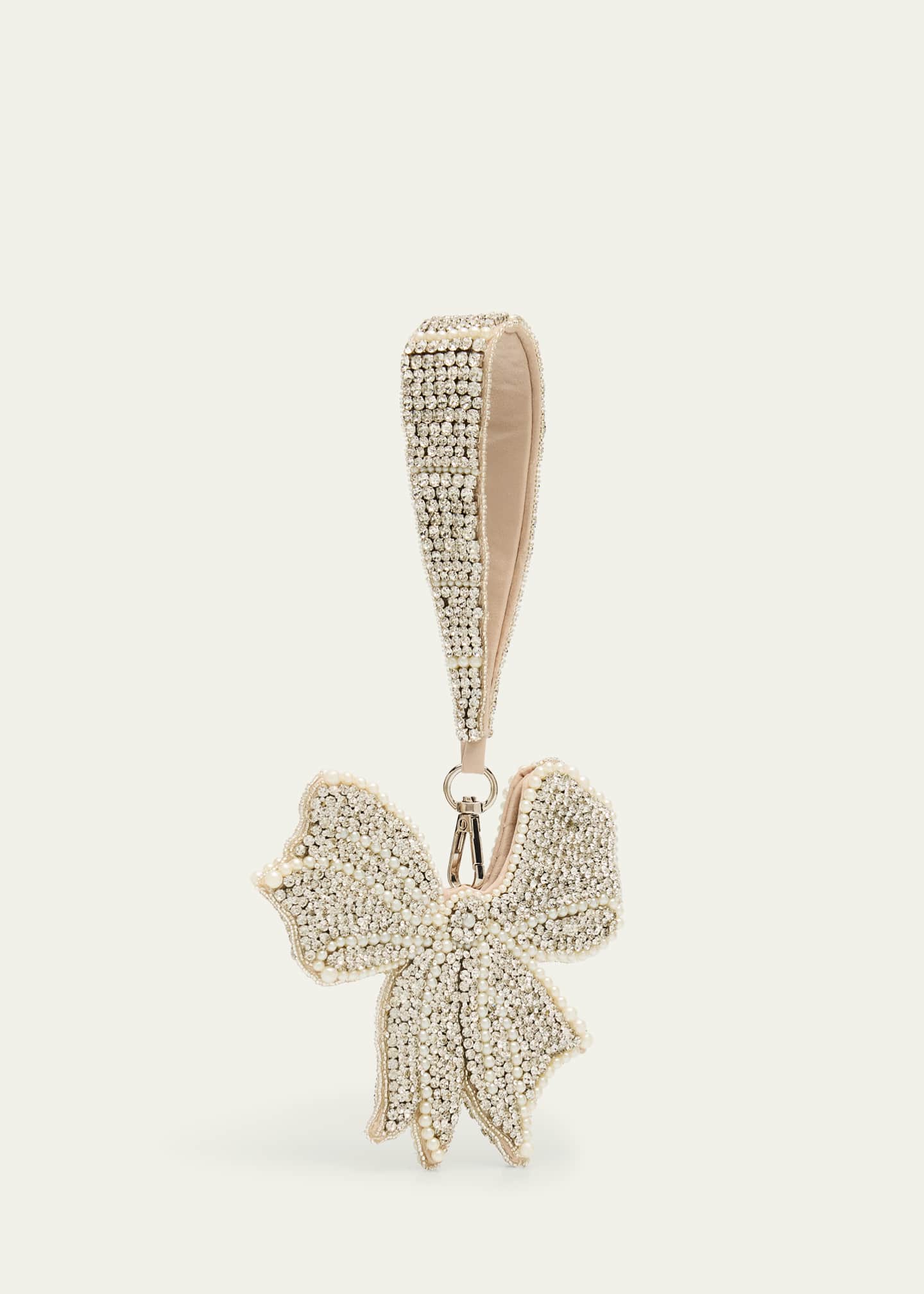 Maison Ava Girl's Rhinestone Bow Bag Charm Image 2 of 3