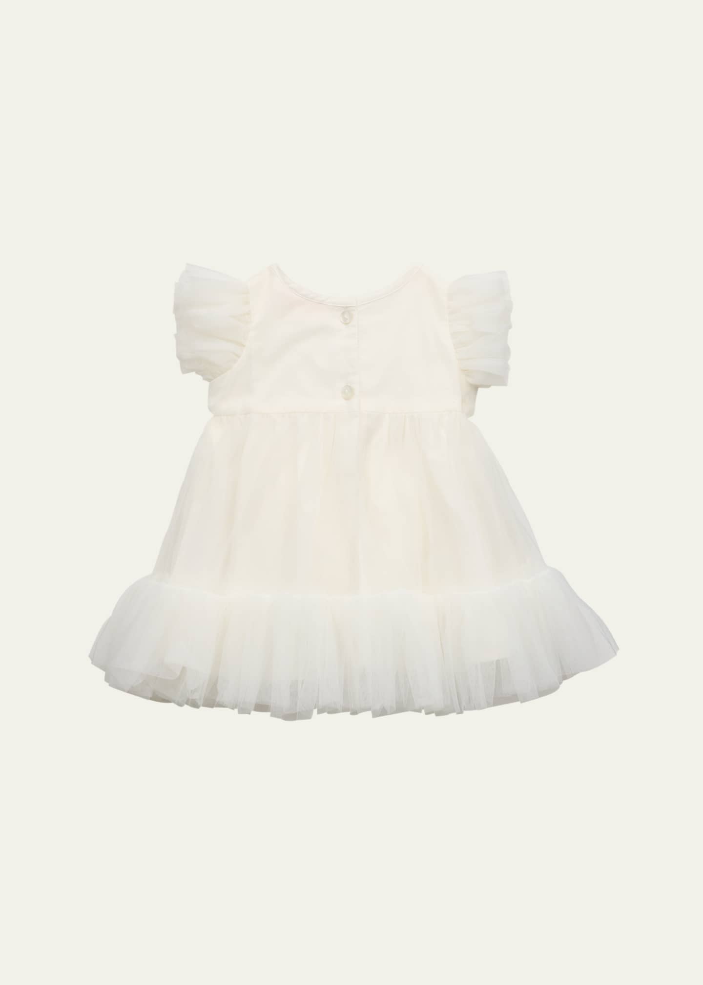 Tutu Du Monde Girl's Sequined Bow Tulle Dress, Size 0M-24M Image 2 of 3