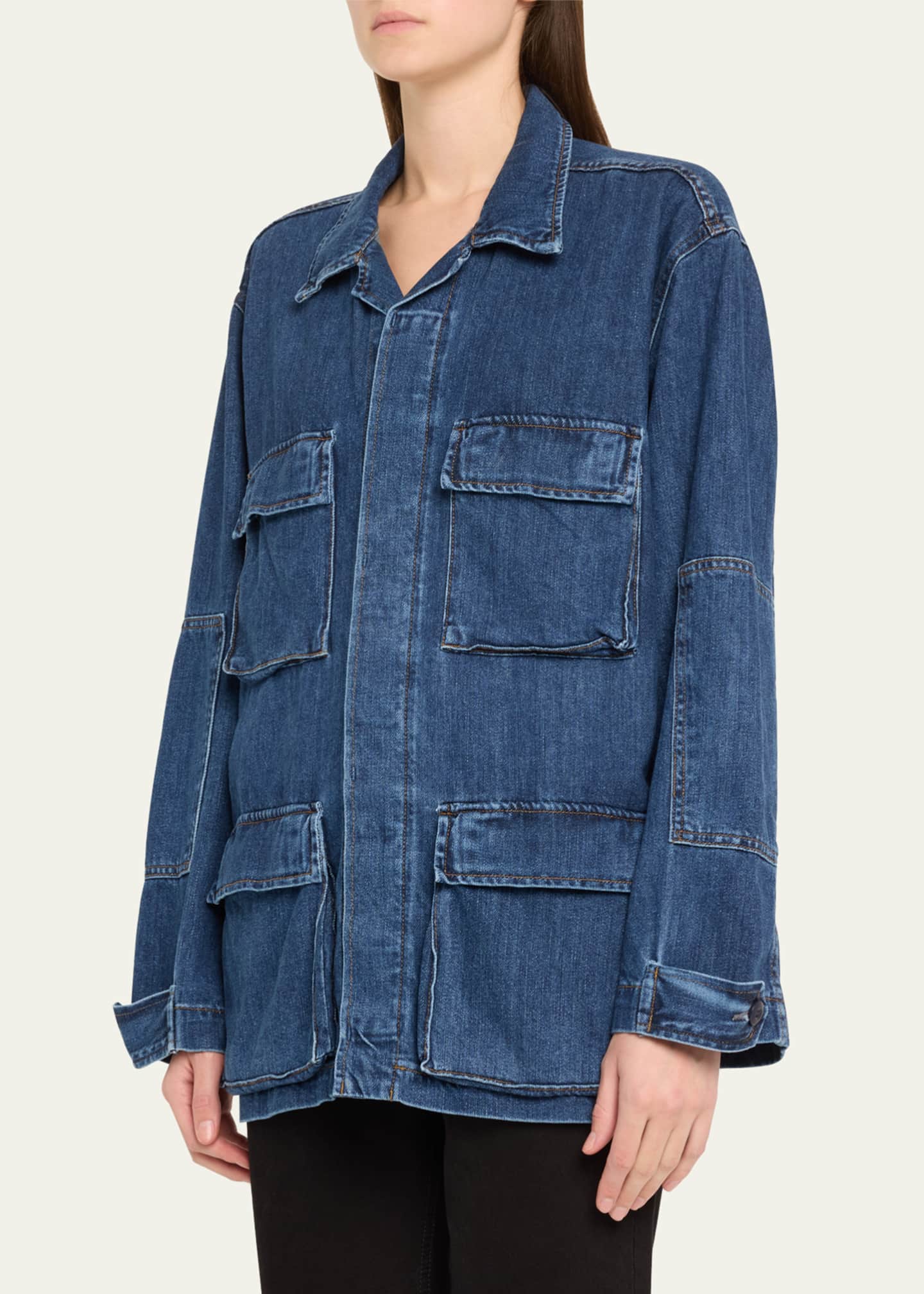 NSF Clothing Romeo Oversized Denim Jacket Image 4 of 5