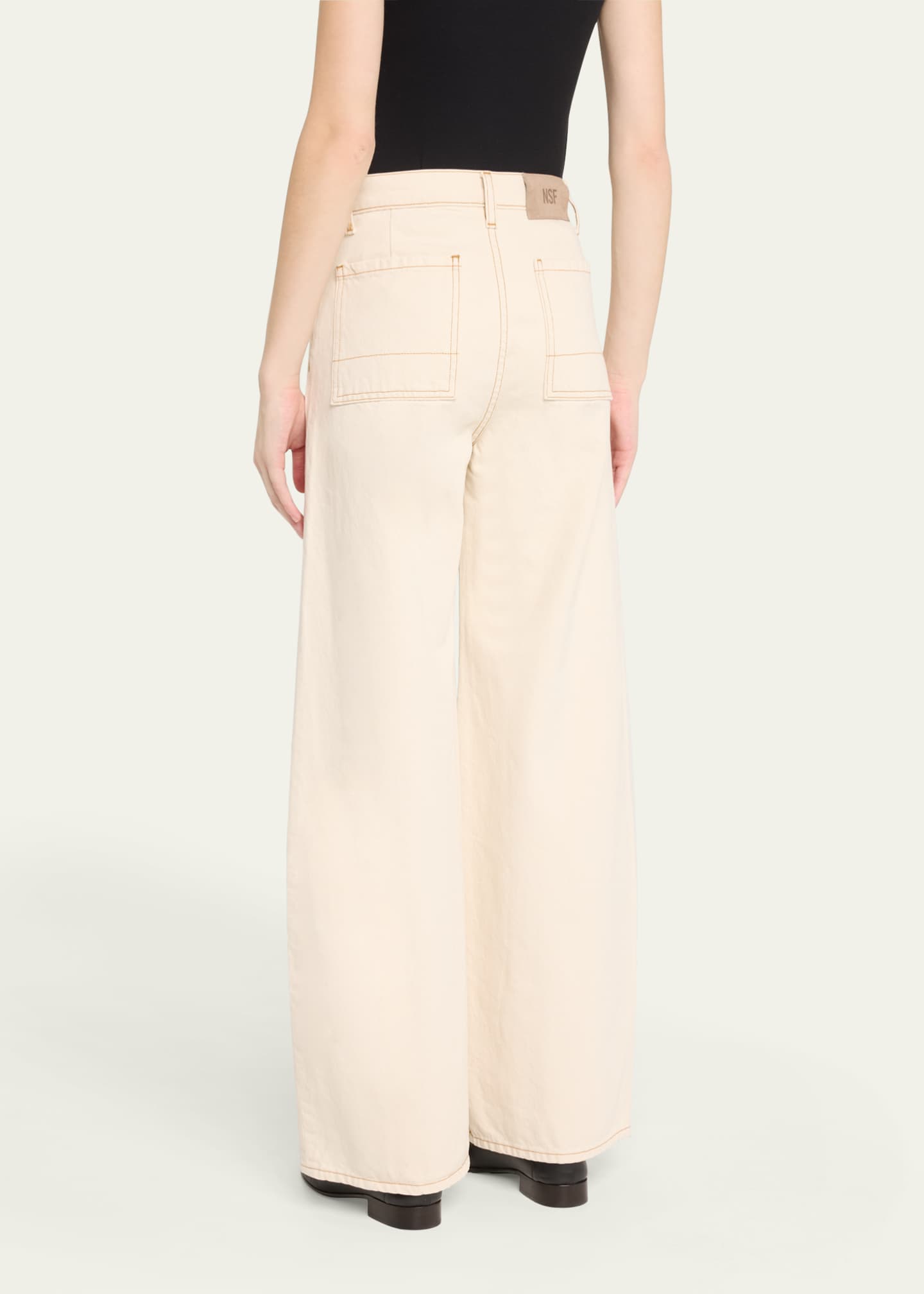 NSF Clothing Delta Wide-Leg Jeans Image 3 of 5