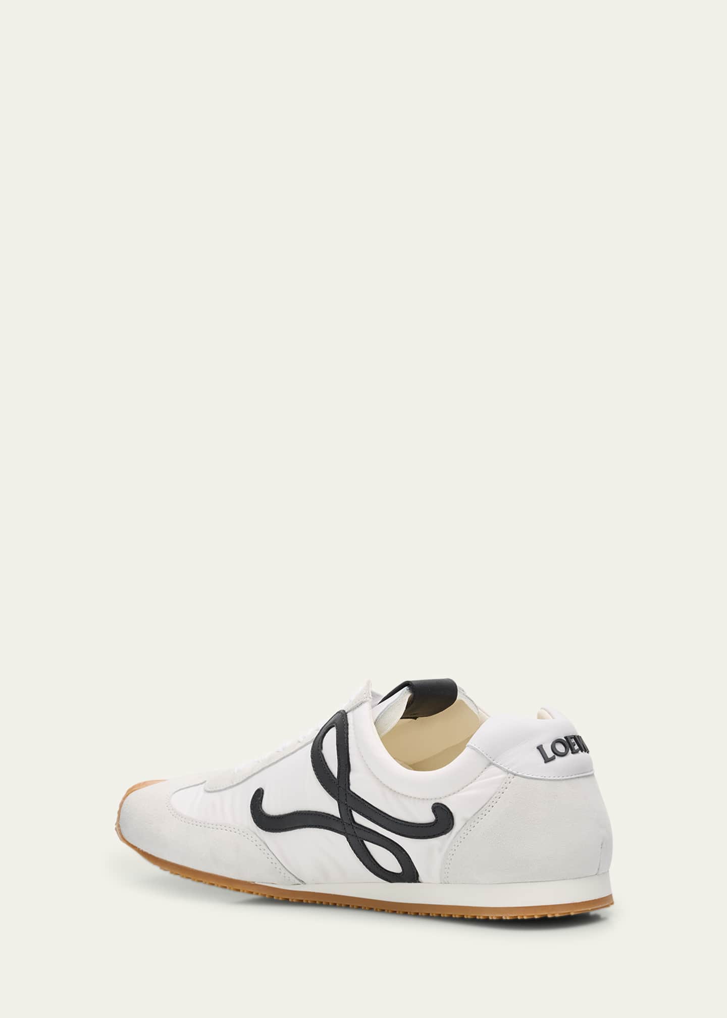 Loewe Men's Ballet Runner 2.0 Nylon and Calfskin Low-Top Sneakers Image 4 of 6