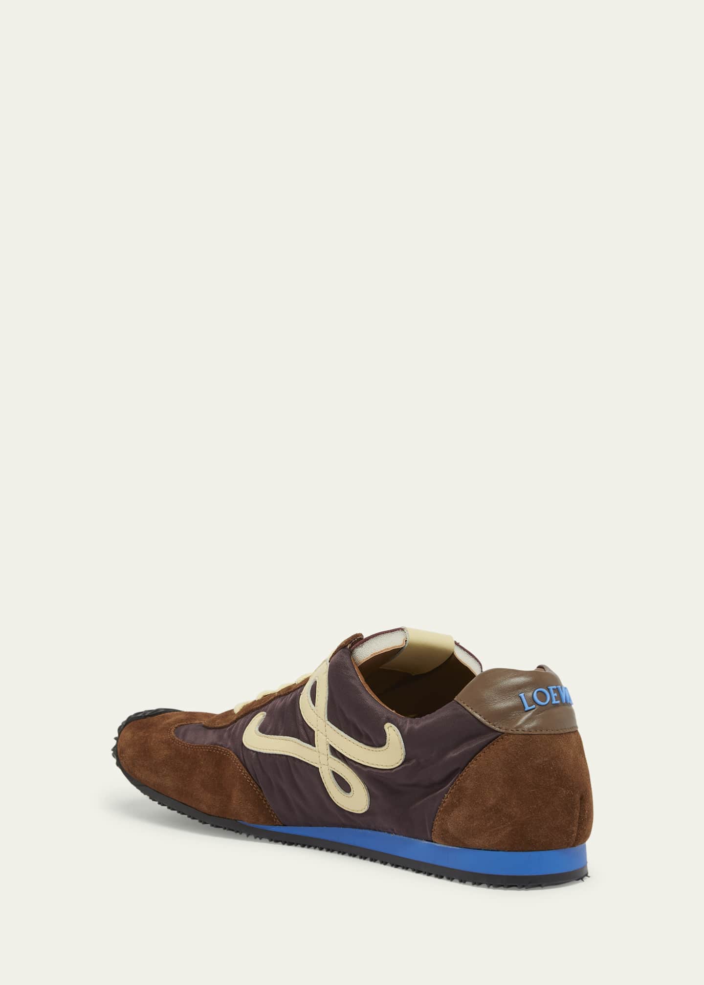Loewe Men's Ballet Runner 2.0 Nylon and Calfskin Low-Top Sneakers Image 4 of 6