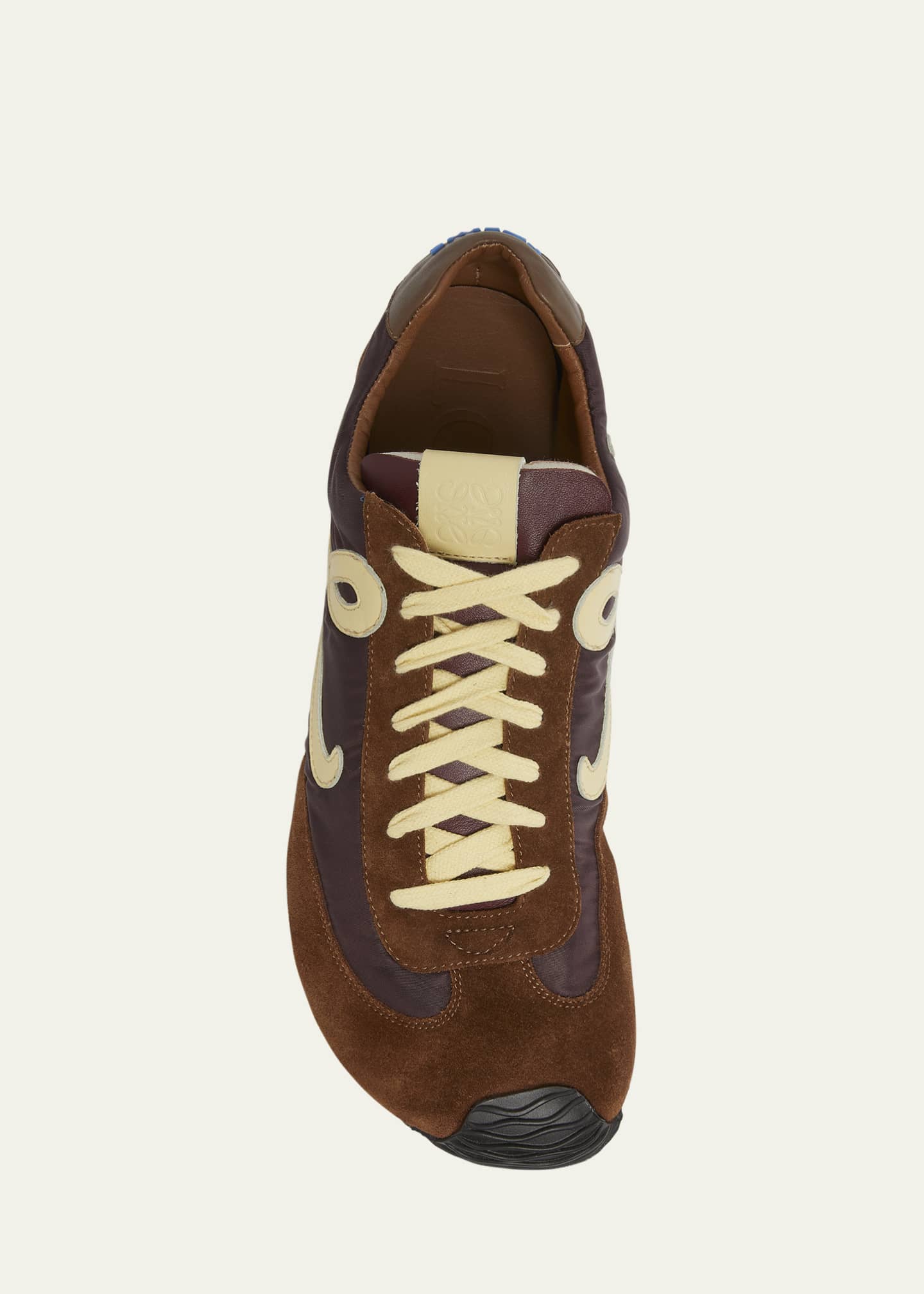 Loewe Men's Ballet Runner 2.0 Nylon and Calfskin Low-Top Sneakers Image 6 of 6