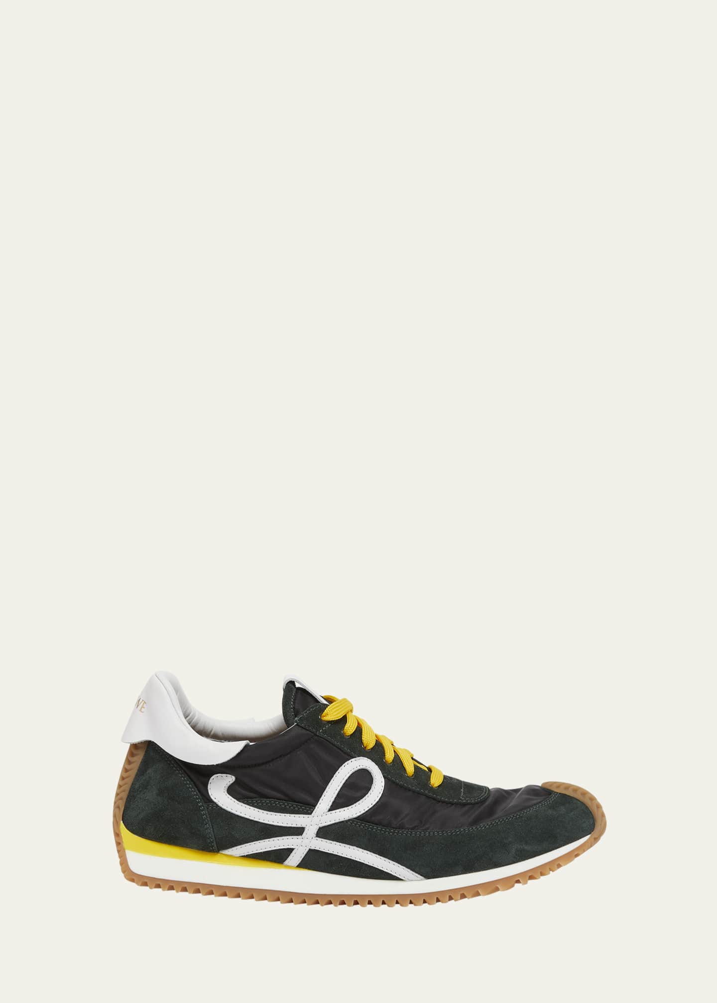 Loewe Men's Flow Runner 2.0 Nylon and Suede Low-Top Sneakers Image 1 of 6