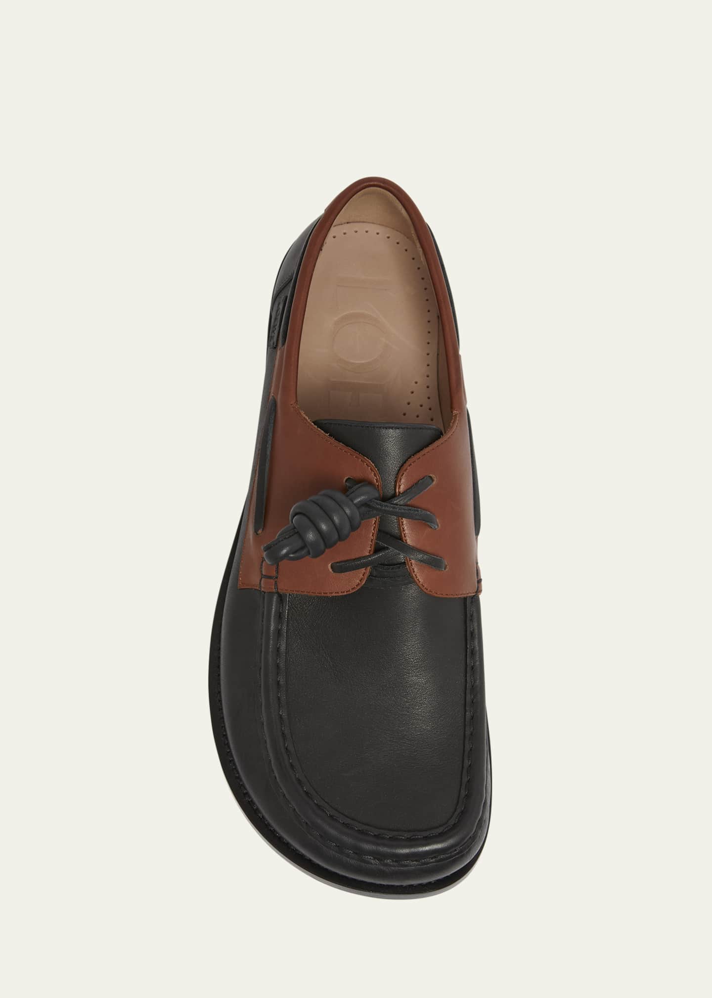 Loewe Men's Campo Soft Calfskin Boat Shoes Image 6 of 6