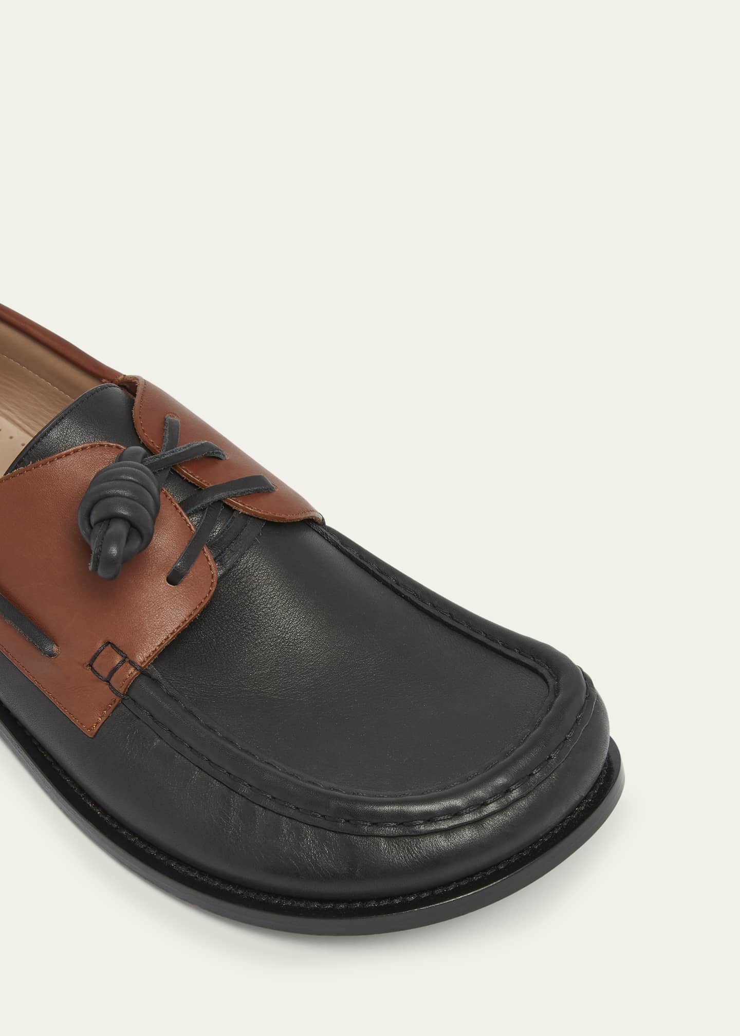 Loewe Men's Campo Soft Calfskin Boat Shoes Image 5 of 6