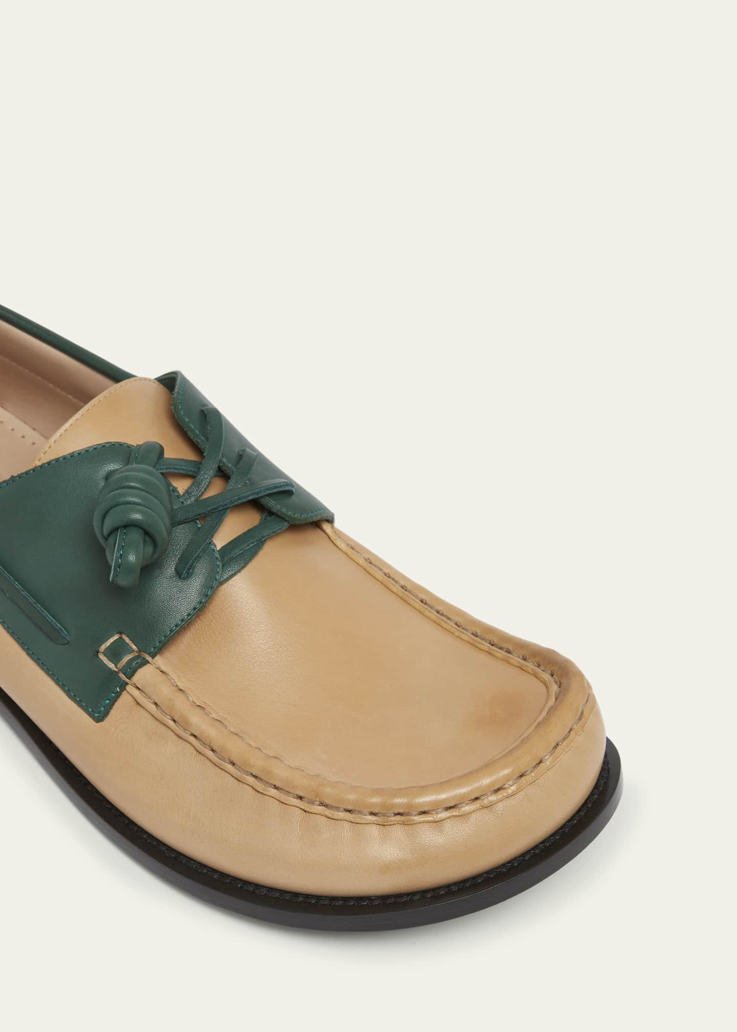 VIP【送料関税込】LOEWE CAMPO LEATHER BOAT SHOES Campo boat shoe in soft calfskin Multicolor - LOEWE