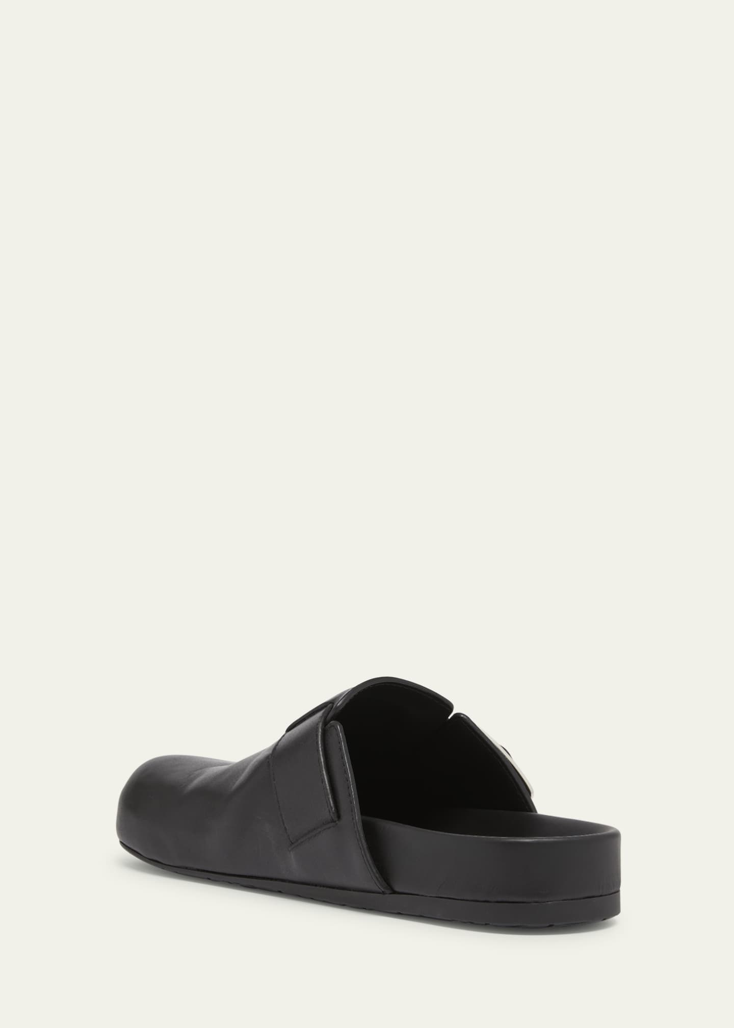 Loewe Men's Ease Buckle Calf Leather Mules Image 4 of 5