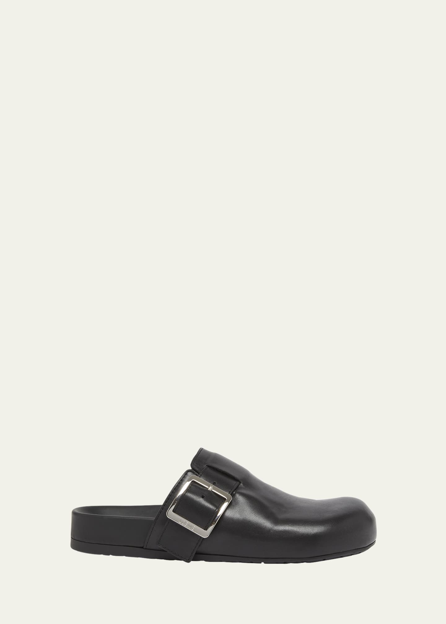 Loewe Men's Ease Buckle Calf Leather Mules Image 1 of 5