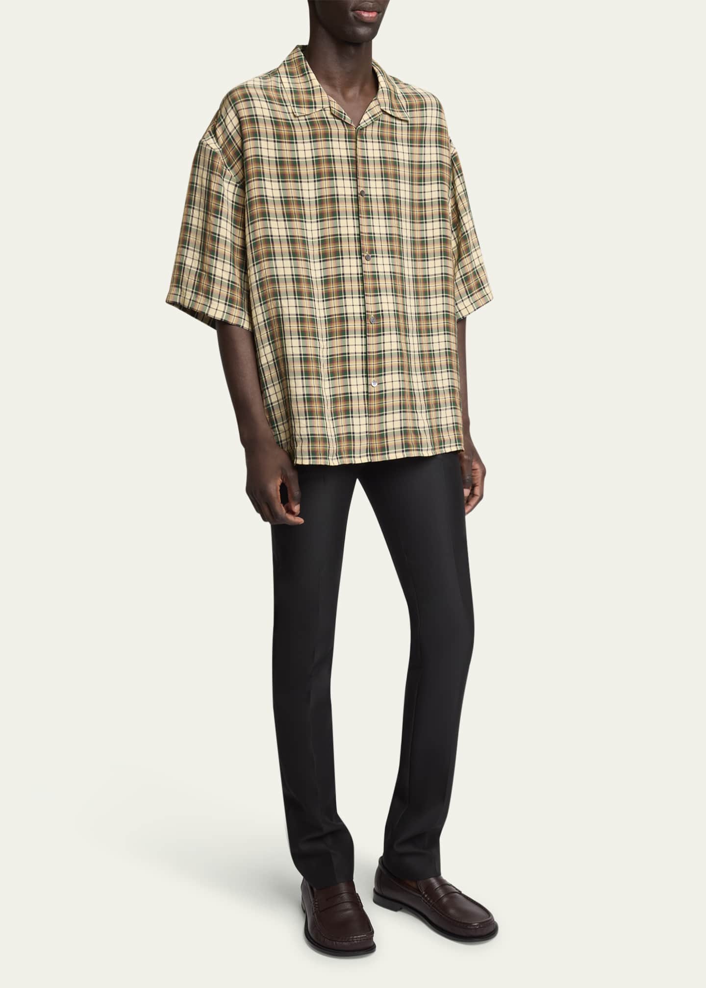 Loewe Men's Campo Deerskin Penny Loafers Image 3 of 5