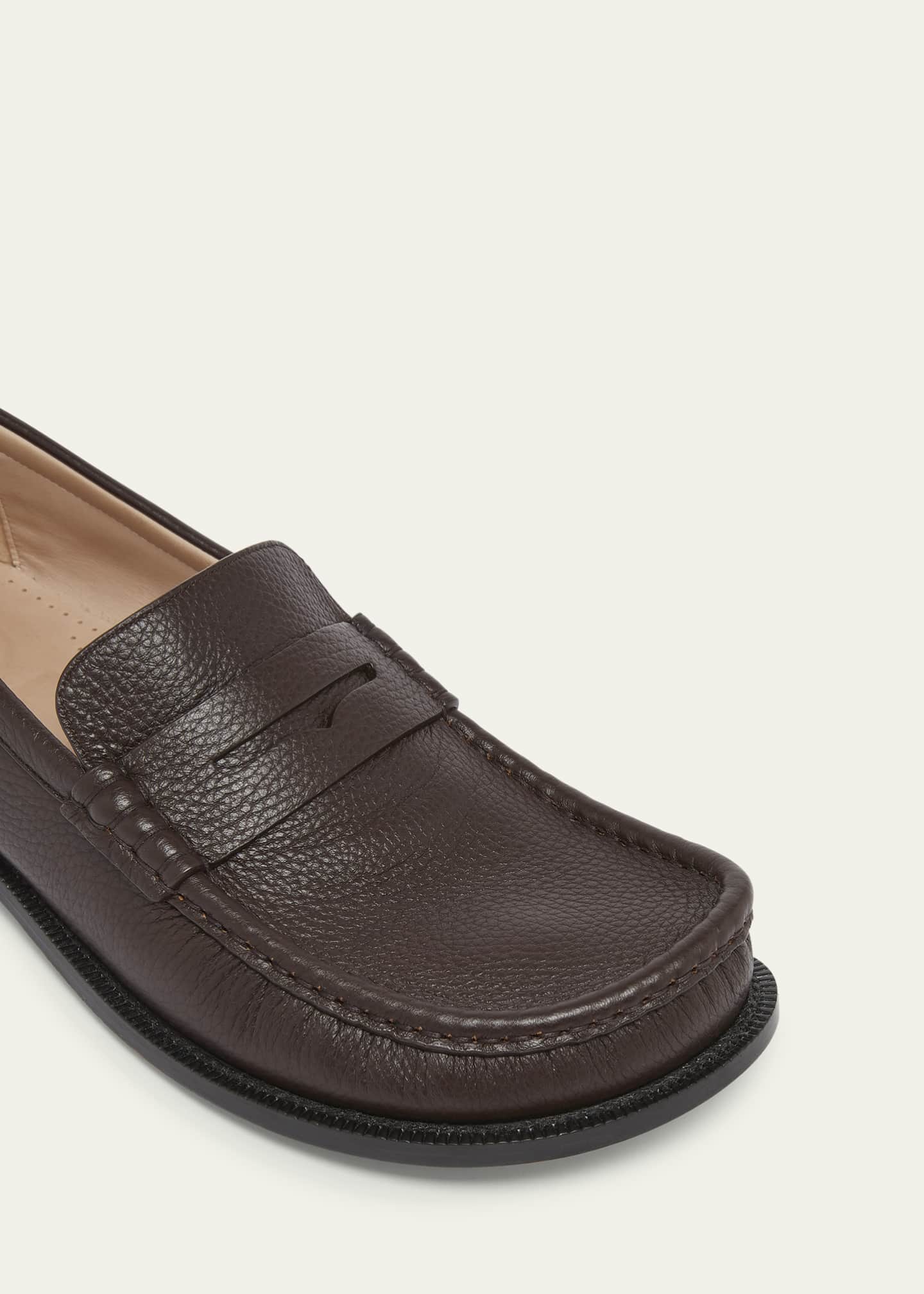 Loewe Men's Campo Deerskin Penny Loafers Image 5 of 5