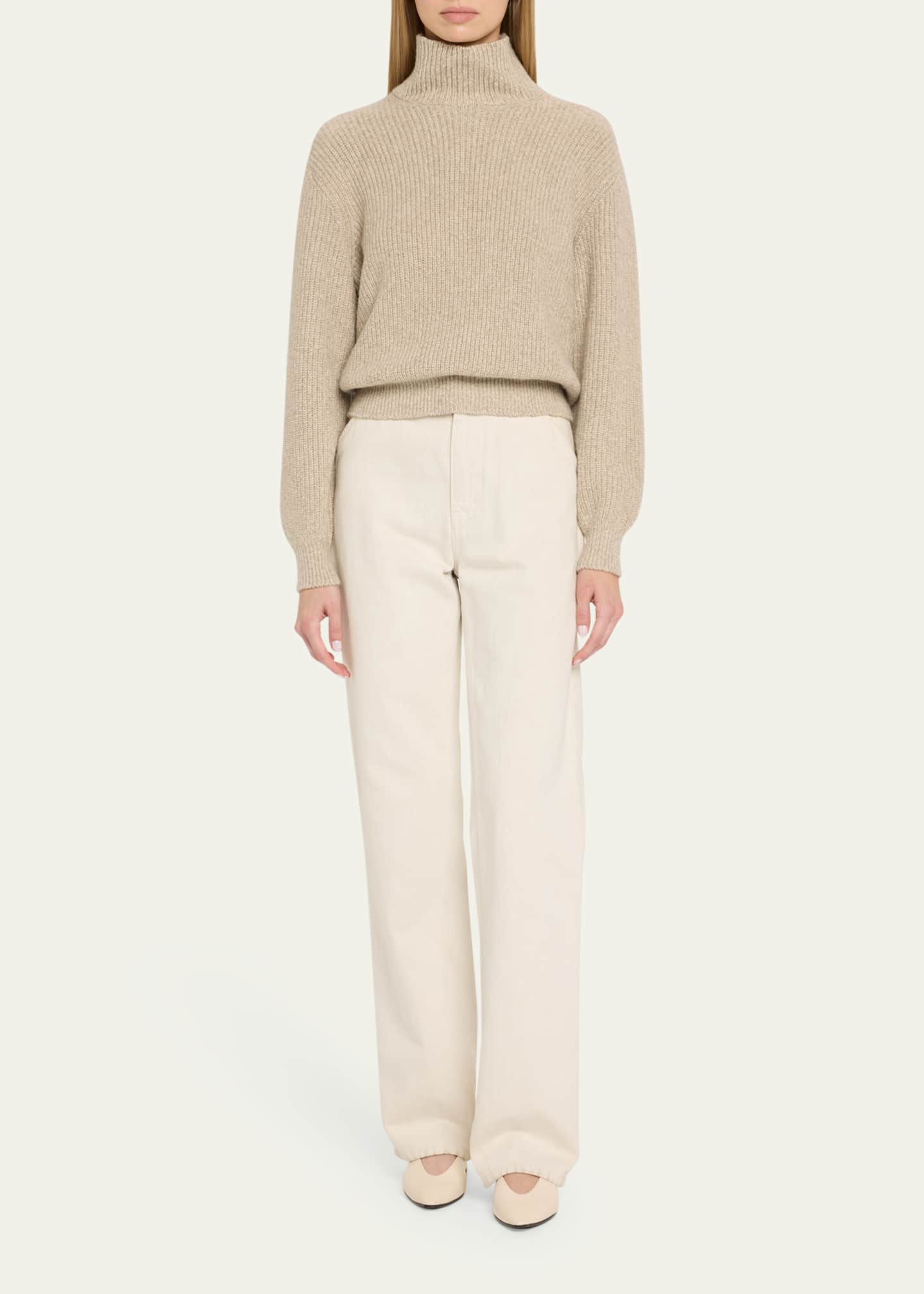 Loro Piana Valduggia Turtleneck Cashmere Sweater Image 2 of 5