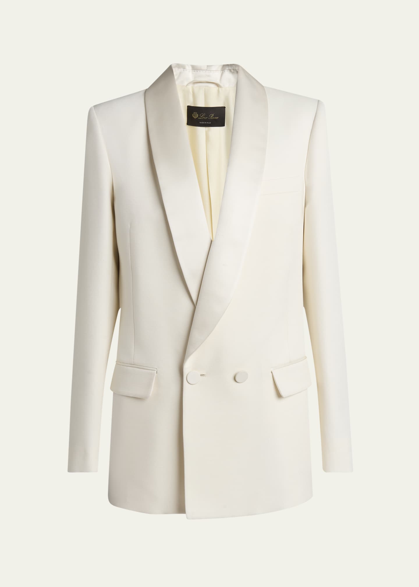 Loro Piana Doreen Double-Breasted Wool Jacket Image 1 of 5