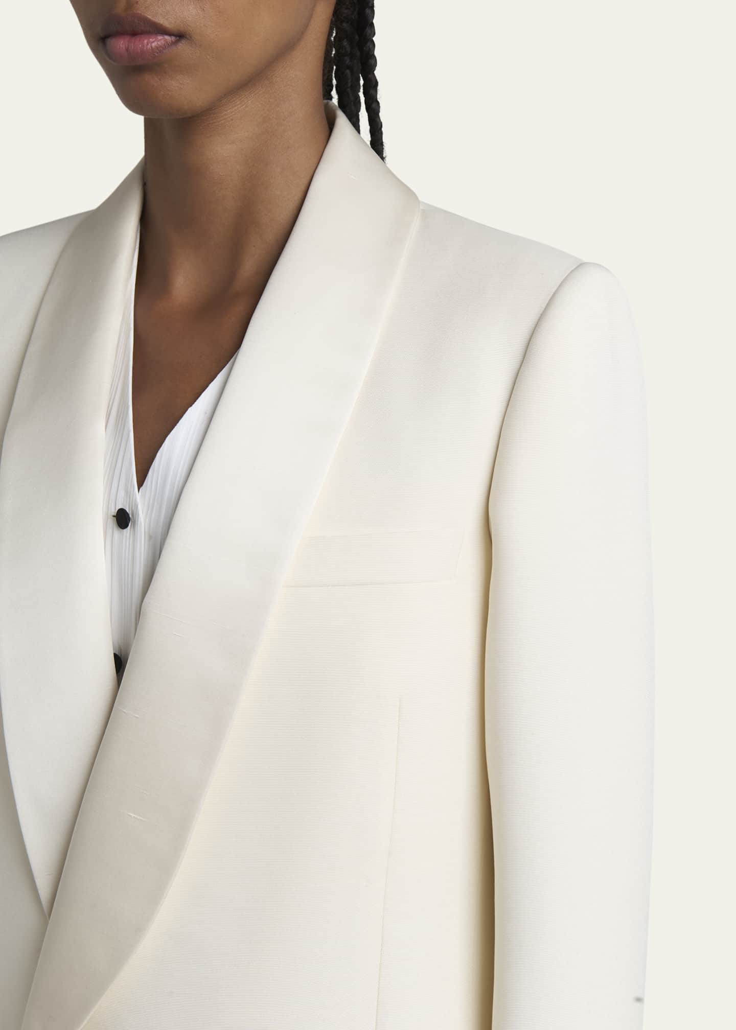 Loro Piana Doreen Double-Breasted Wool Jacket Image 5 of 5