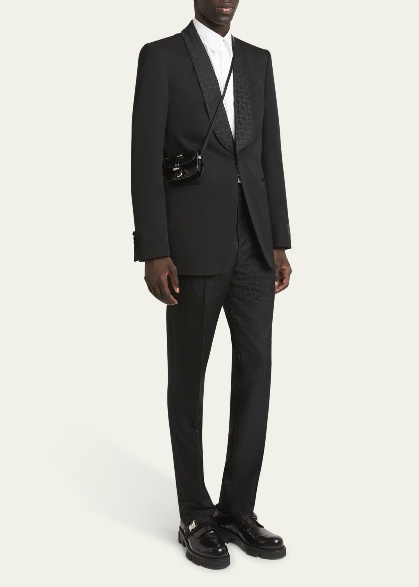 Givenchy Men's Voyou Neck Crossbody Bag in Shiny Leather Image 5 of 5