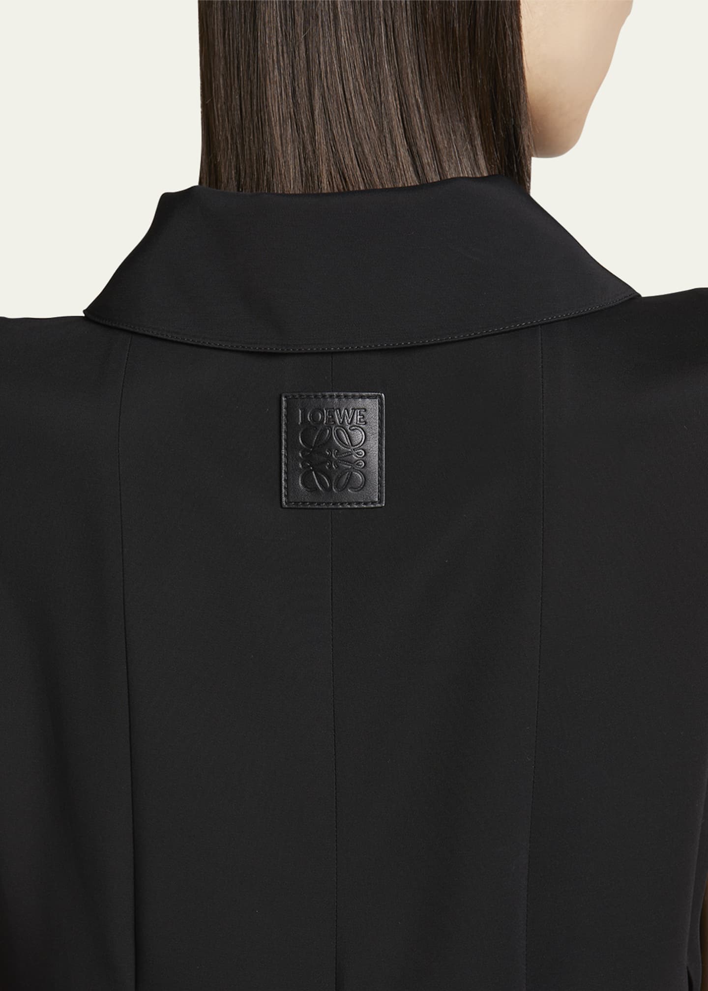 Loewe Pleated Polo Mini Shirt Dress Image 5 of 5