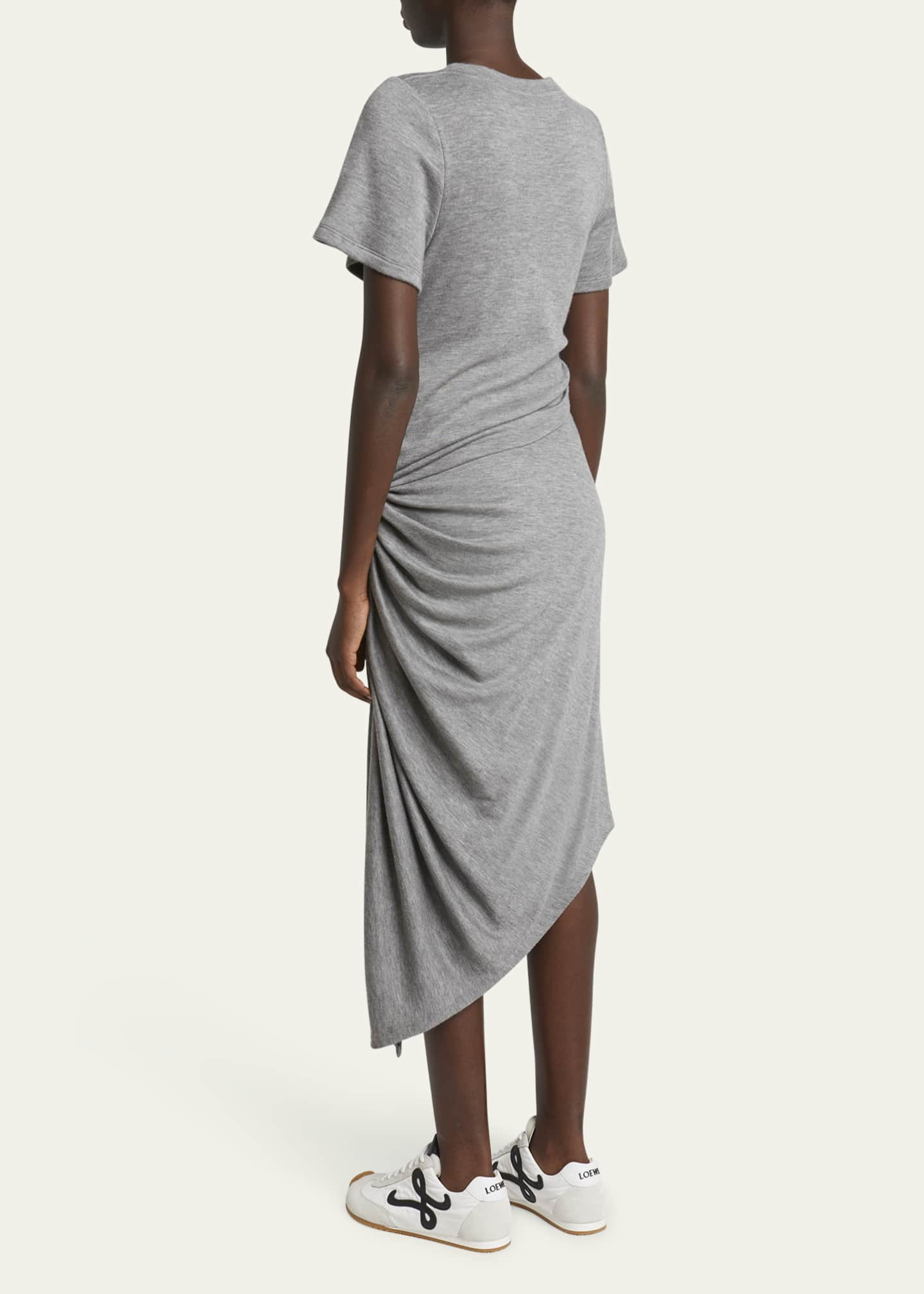 Loewe Side Drape Jersey T-Shirt Dress Image 3 of 5