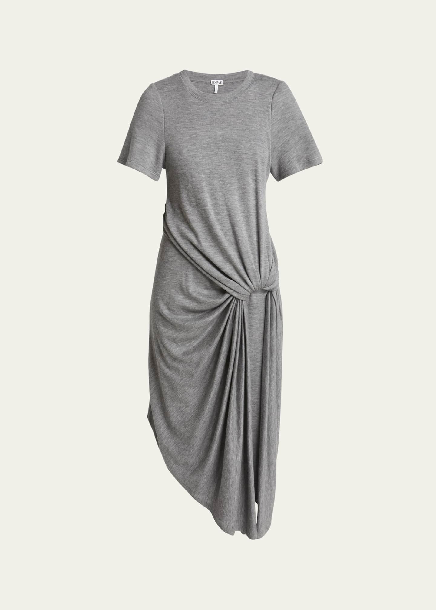 Loewe Side Drape Jersey T-Shirt Dress Image 1 of 5