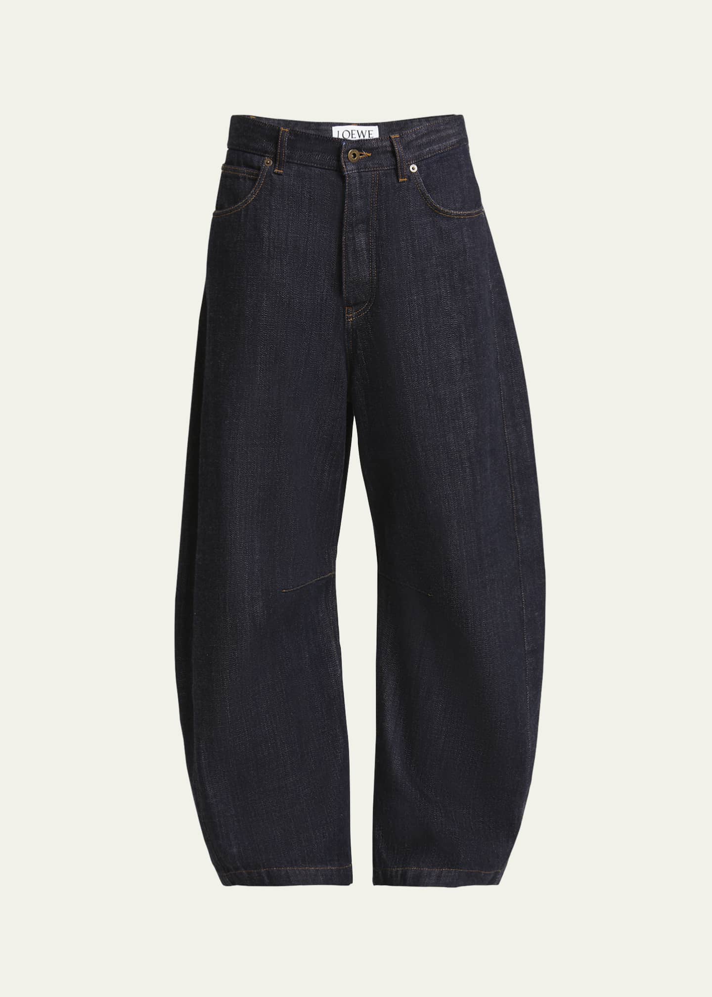 Loewe Anagram Embroidered Barrel Leg Jeans Image 1 of 5