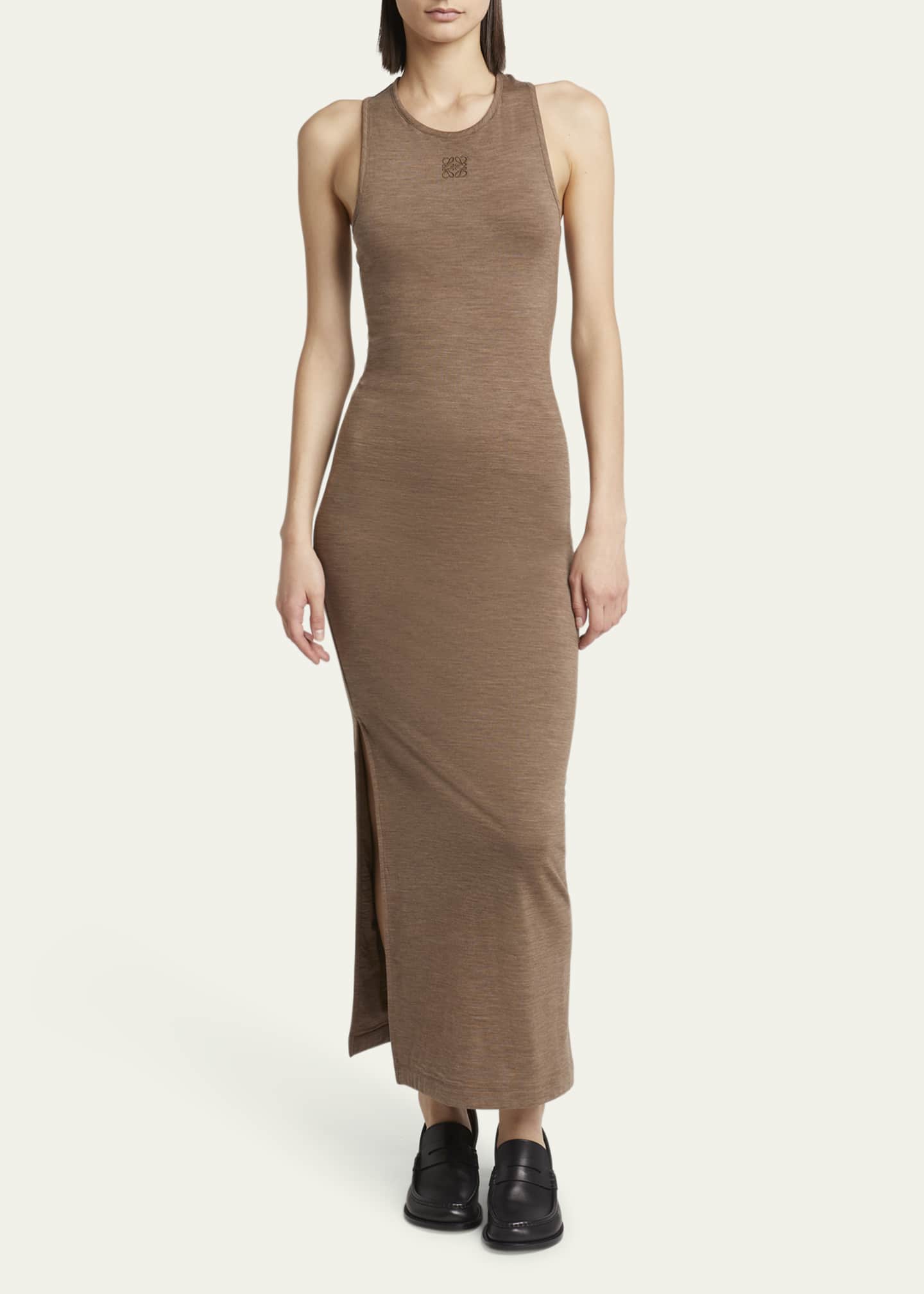 Loewe Long Anagram Wool Tank Dress Image 2 of 5