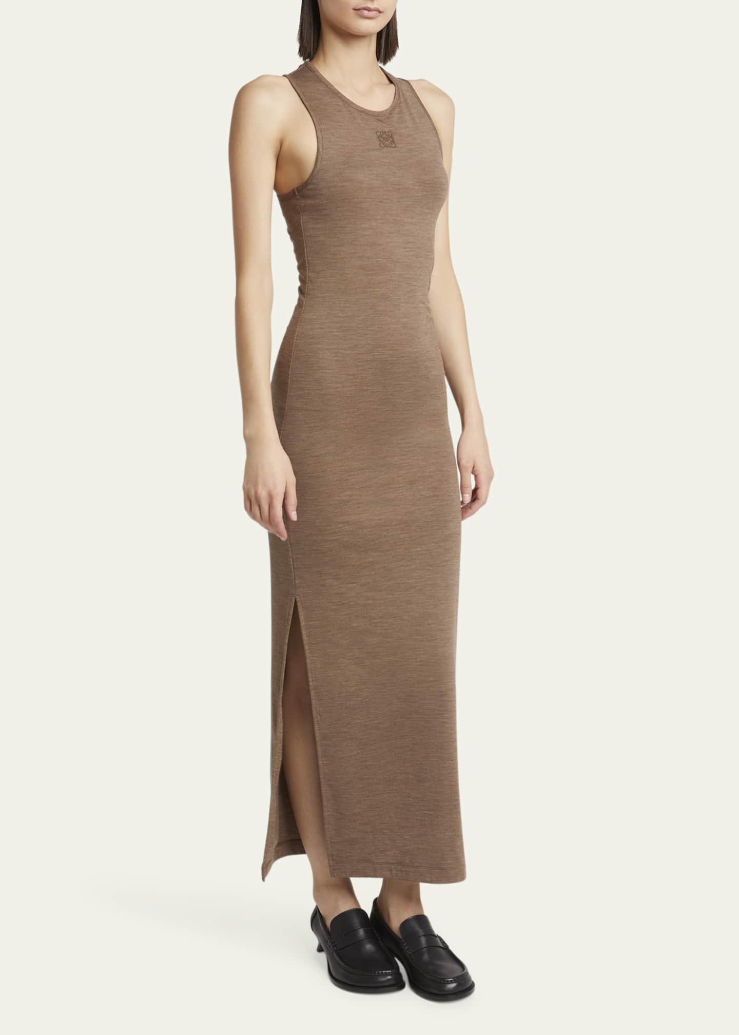 Loewe Long Anagram Wool Tank Dress Image 4 of 5