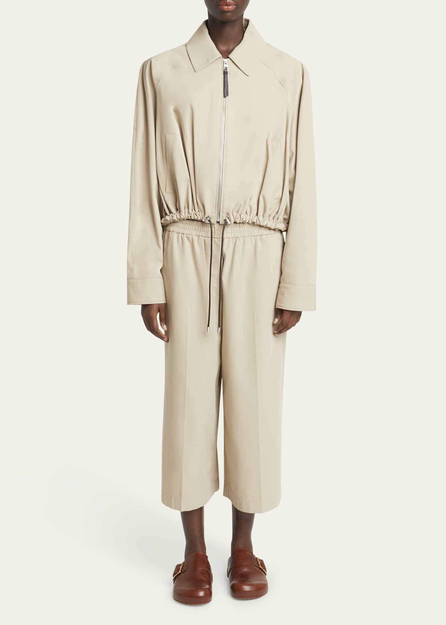 Loewe Cropped Double Waistband Trousers Image 2 of 5