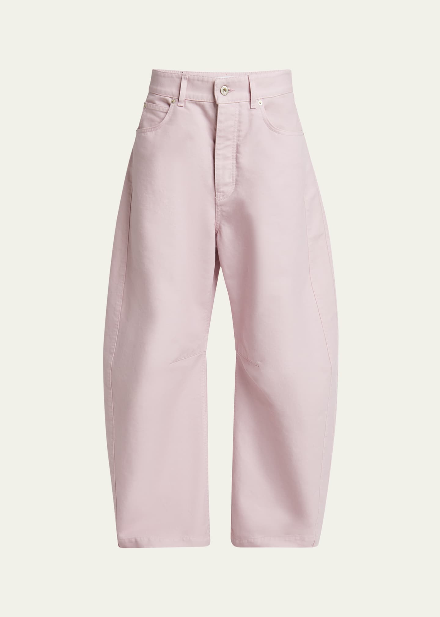 Loewe Barrel Pleated Wide-Leg Ankle Trousers Image 1 of 5