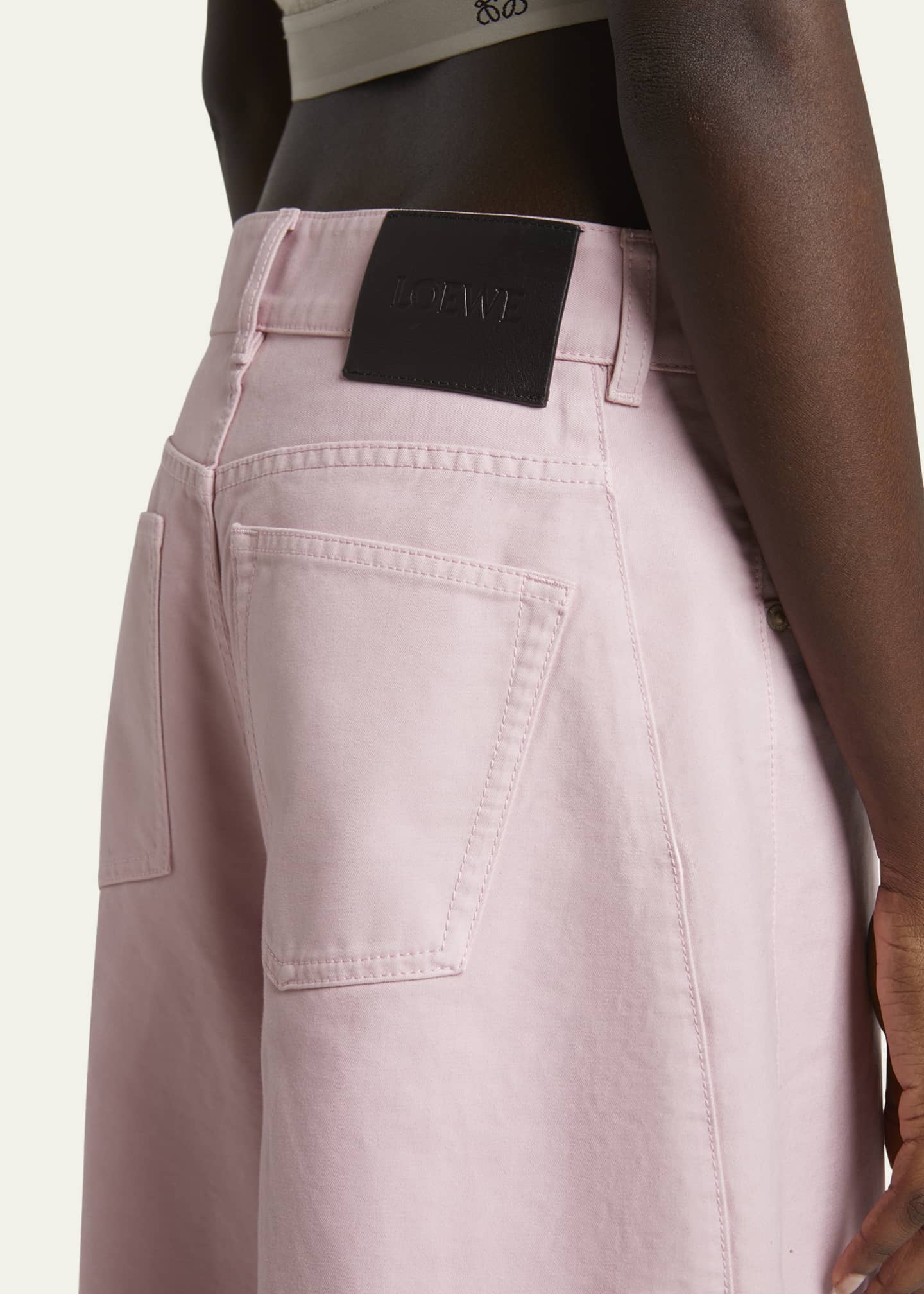 Loewe Barrel Pleated Wide-Leg Ankle Trousers Image 5 of 5