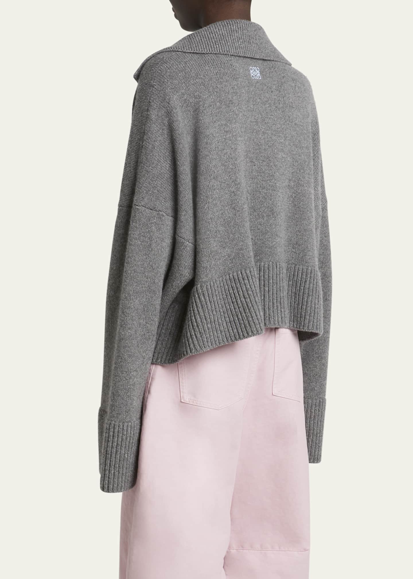 Loewe Johnny Collar Wool Oversized Sweater Image 3 of 5