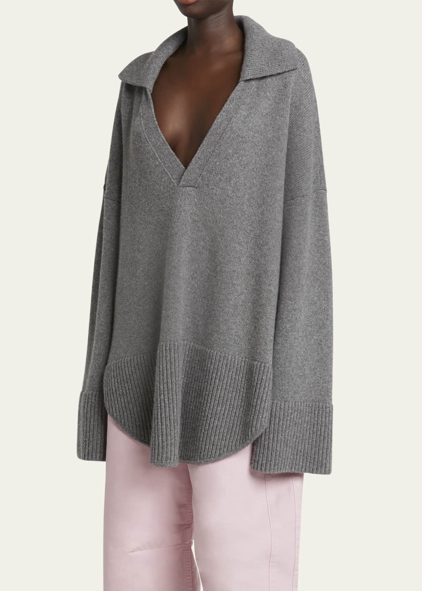 Loewe Johnny Collar Wool Oversized Sweater Image 4 of 5