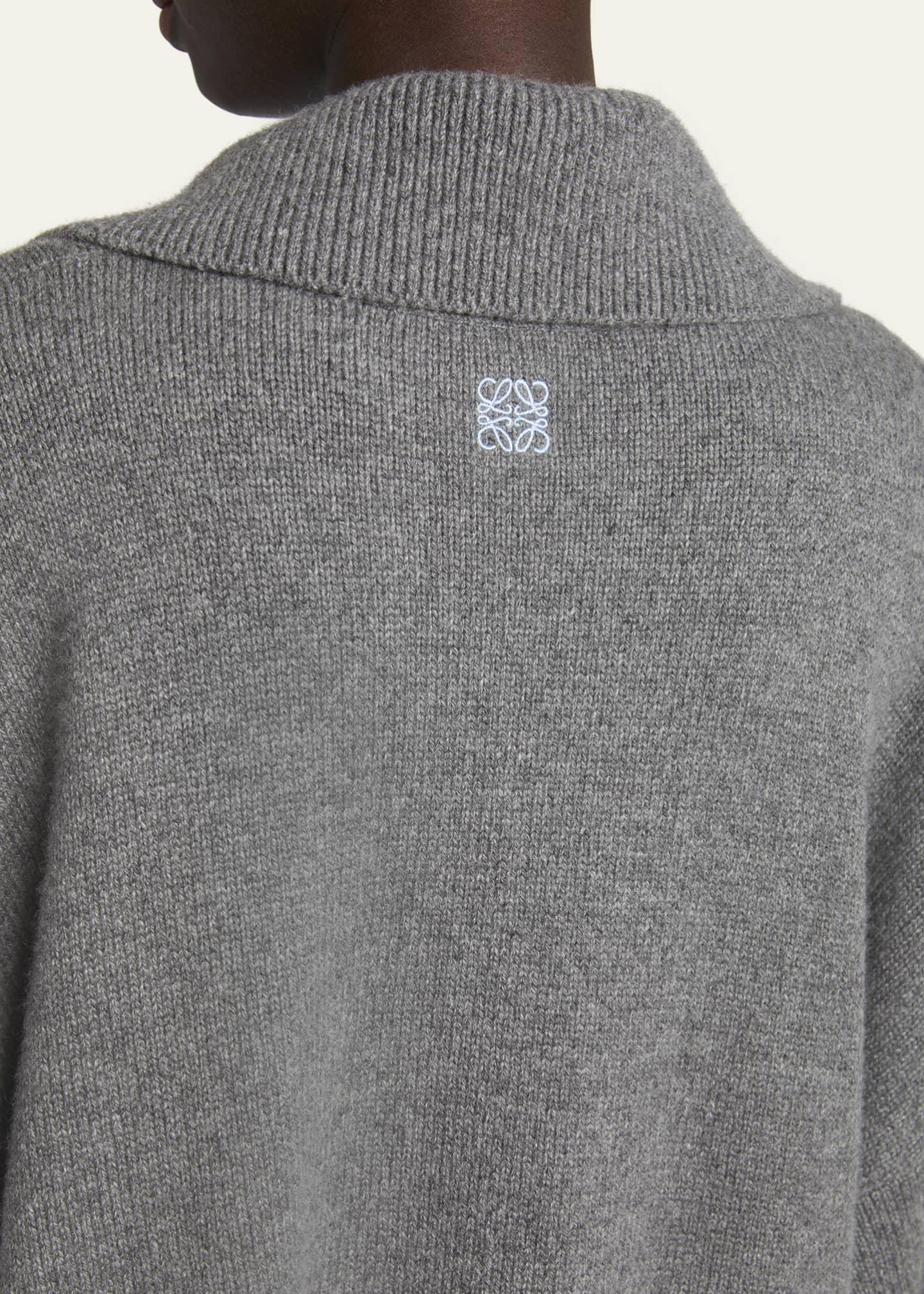 Loewe Johnny Collar Wool Oversized Sweater Image 5 of 5