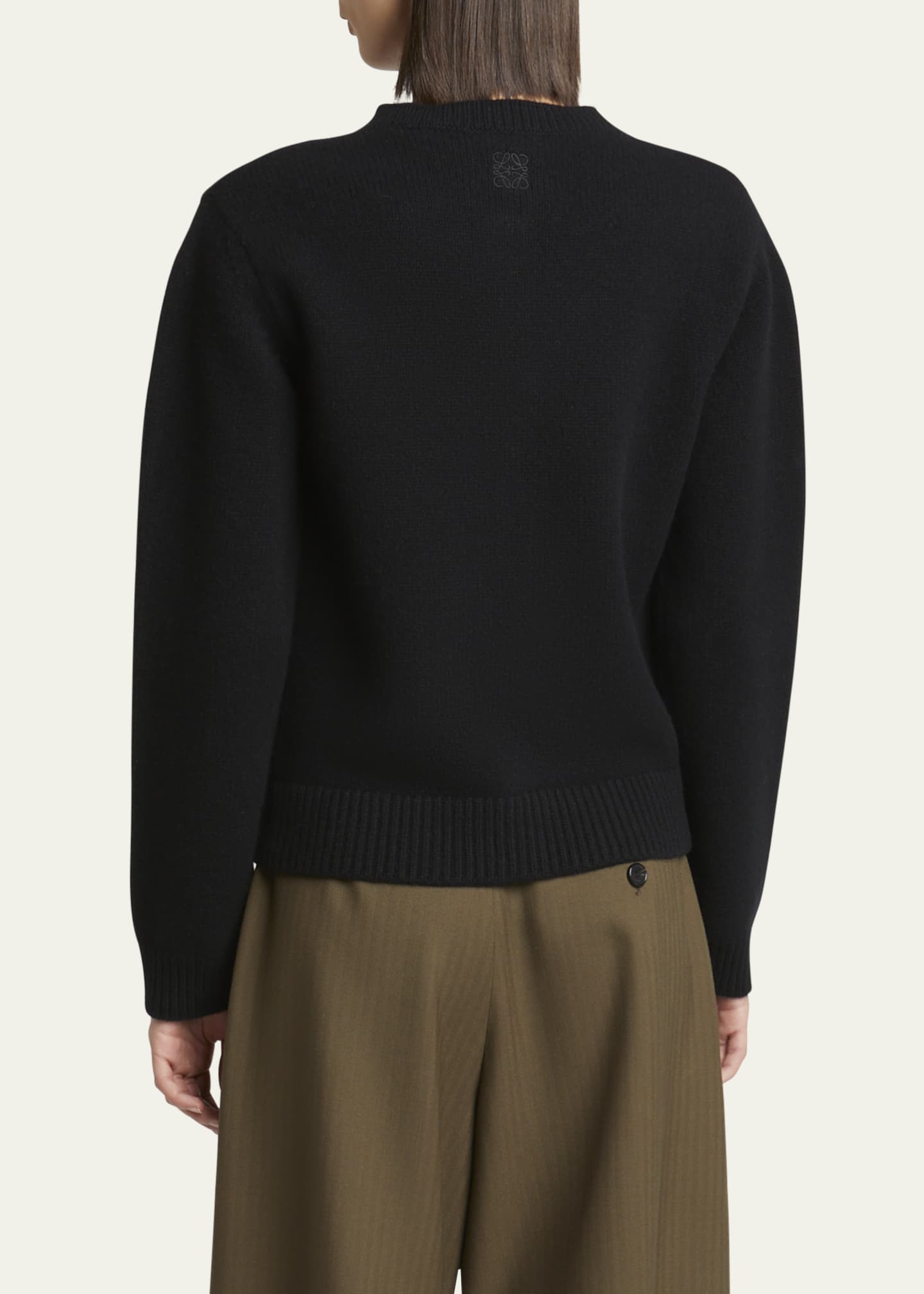 Loewe Fish Embroidered Wool Cardigan Image 3 of 5